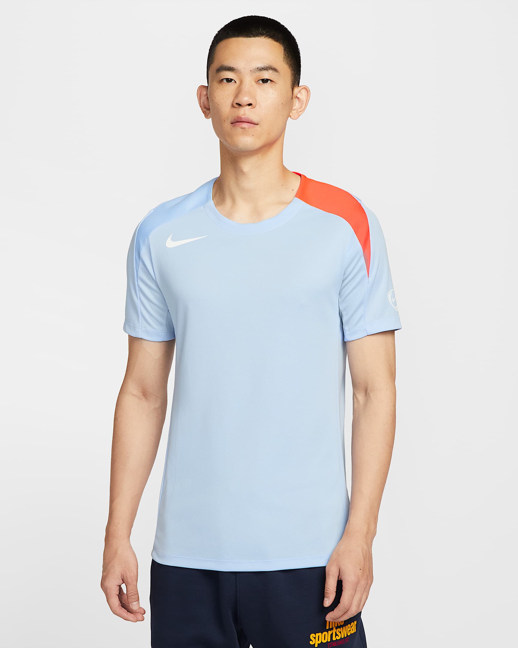 ナイキ ストライク メンズ Dri-FIT サッカートップ - ロイヤルティント/ロイヤルティント/ブライトクリムゾン/ホワイト
