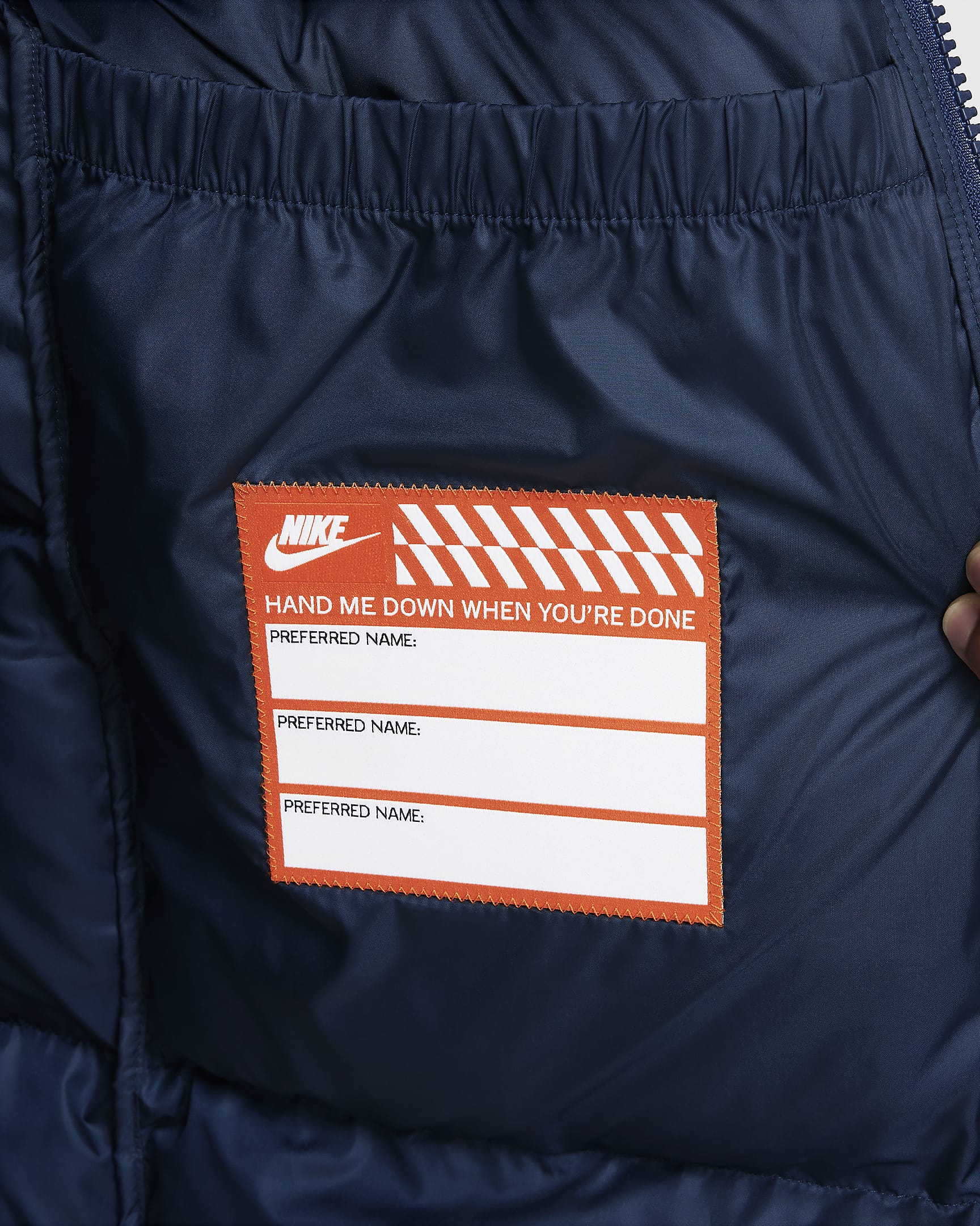 Parka à capuche ample Therma-FIT Repel Nike Sportswear Heavyweight Synthetic Fill EasyOn pour ado - Midnight Navy/Obsidian/Midnight Navy/Obsidian