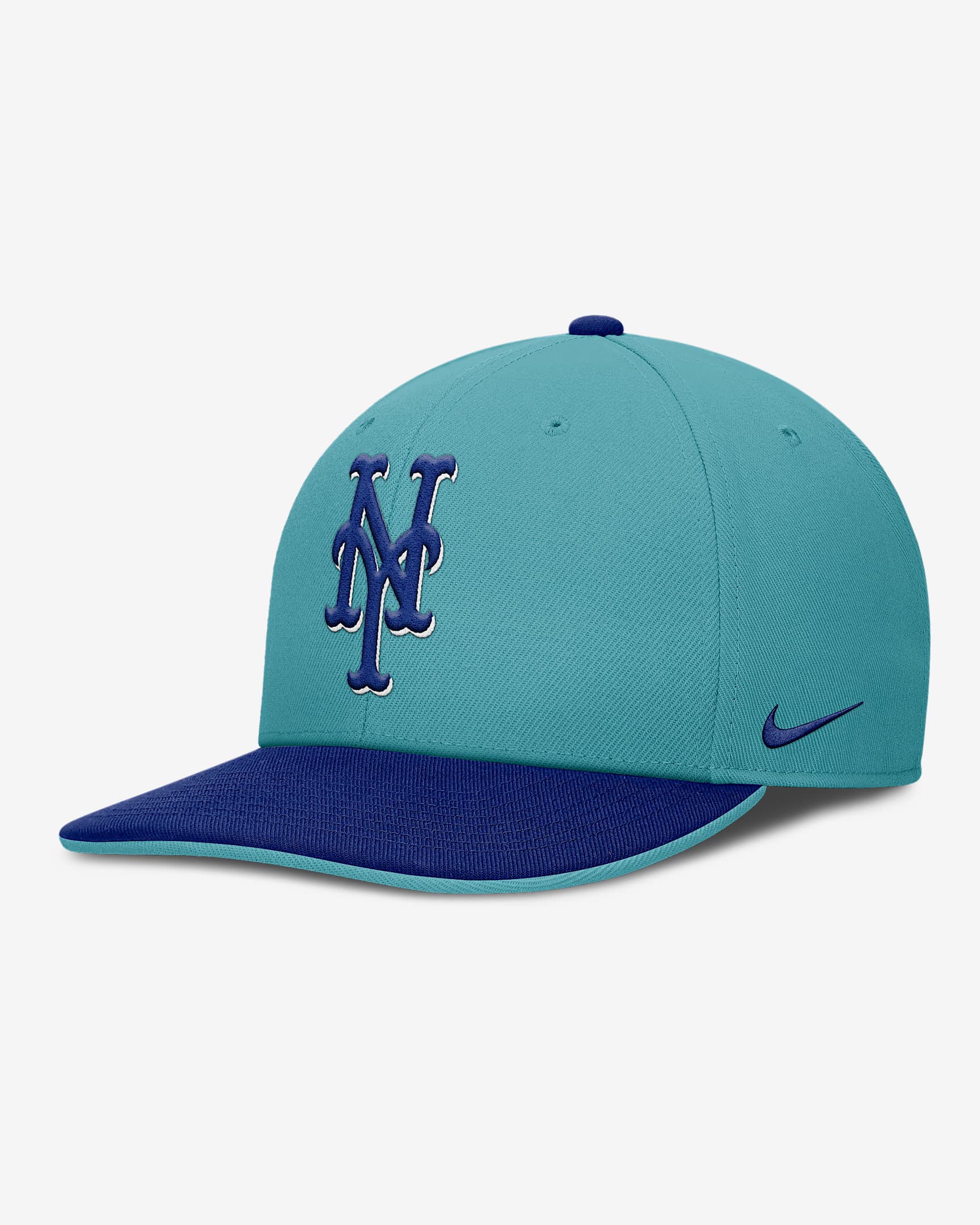 New York Mets Pro Men's Nike Dri-FIT MLB Adjustable Hat - Turquoise/Royal
