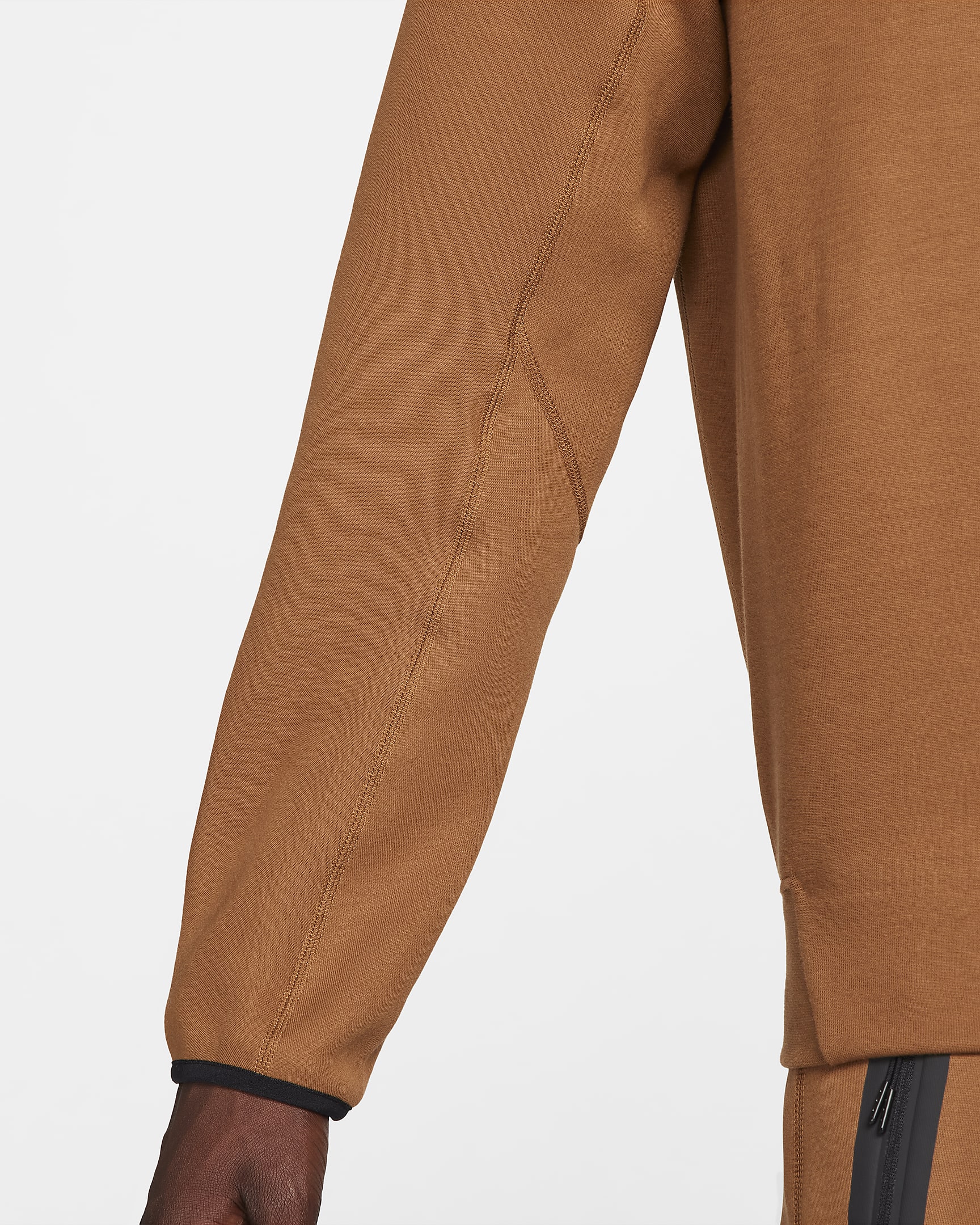 Nike Sportswear Tech Fleece Men's Crew - Light British Tan/Black