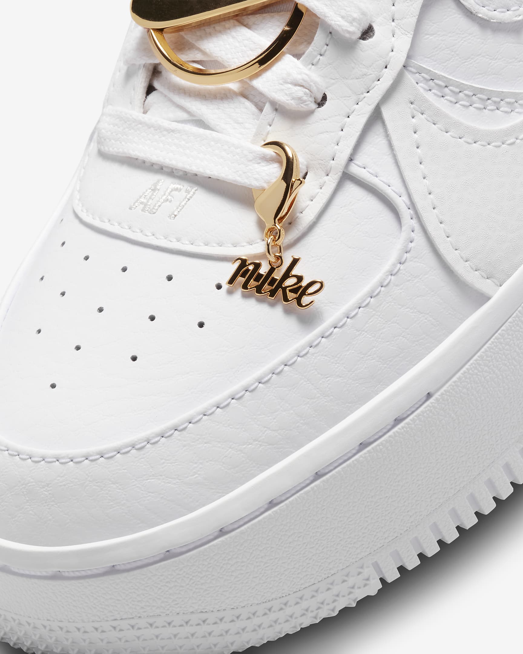 Nike Air Force 1 Low PLT.AF.ORM Women's Shoes - White/Metallic Gold/Summit White