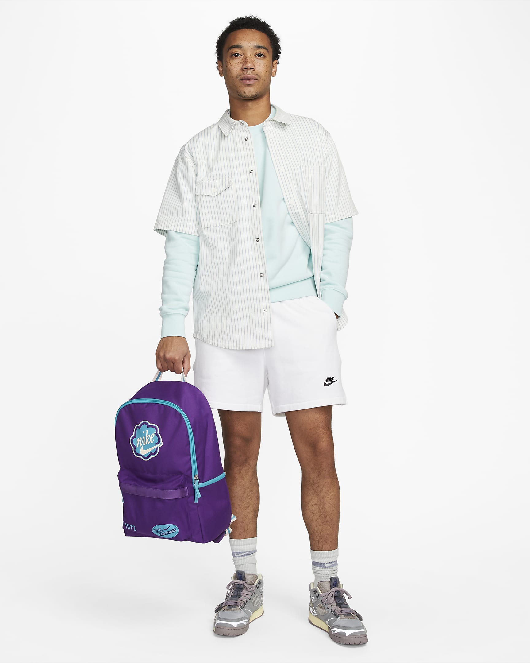 Nike Heritage Backpack (25L) - Disco Purple/Teal Nebula/Teal Nebula