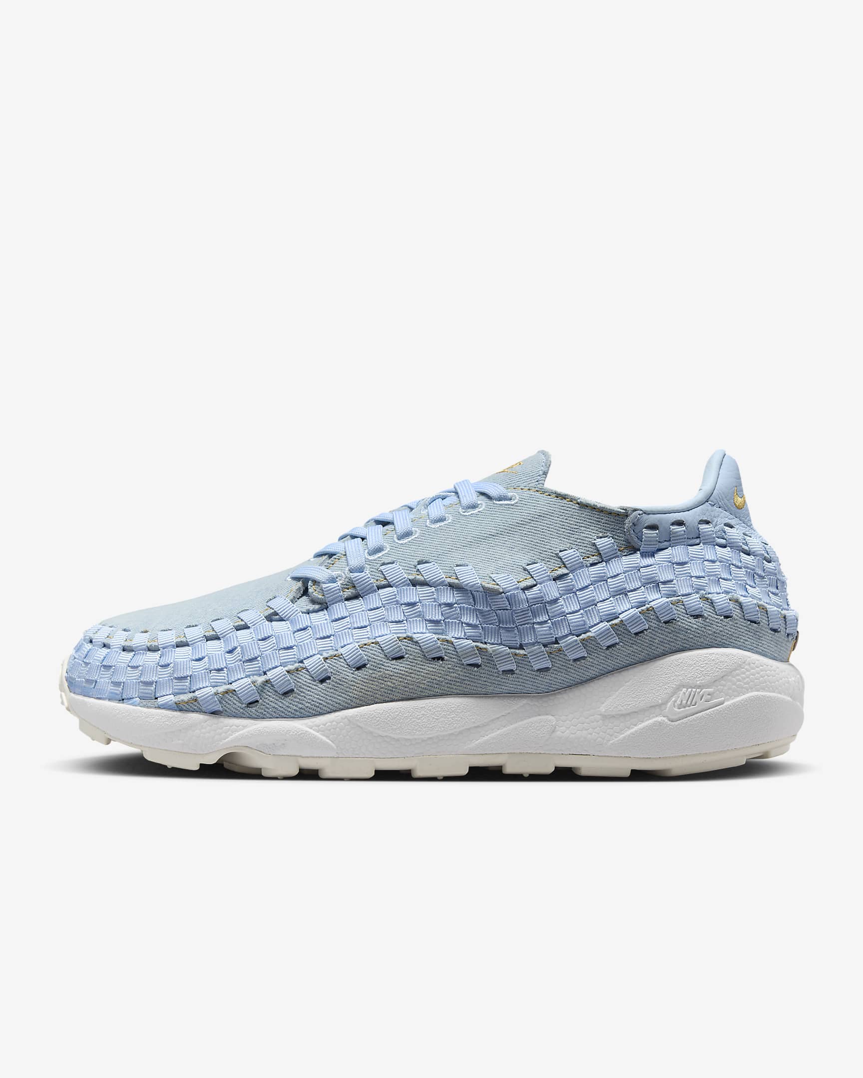 Nike Air Footscape Women's Shoes - Denim/Ice Blue/White/Wheat Gold