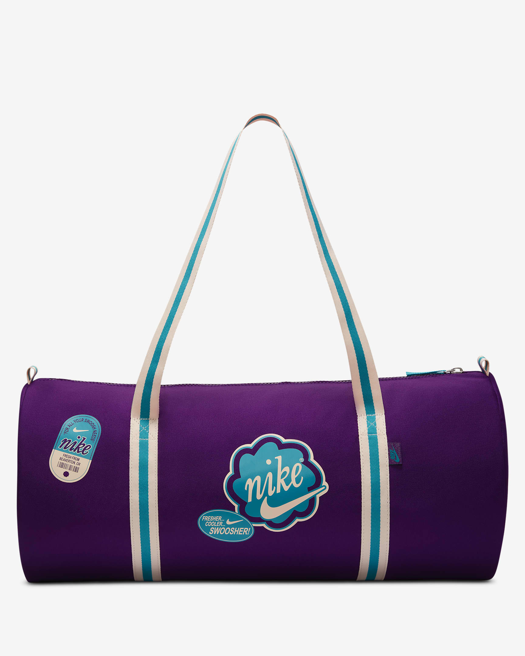 Nike Heritage Duffel Bag (30L) - Disco Purple/Teal Nebula/Teal Nebula