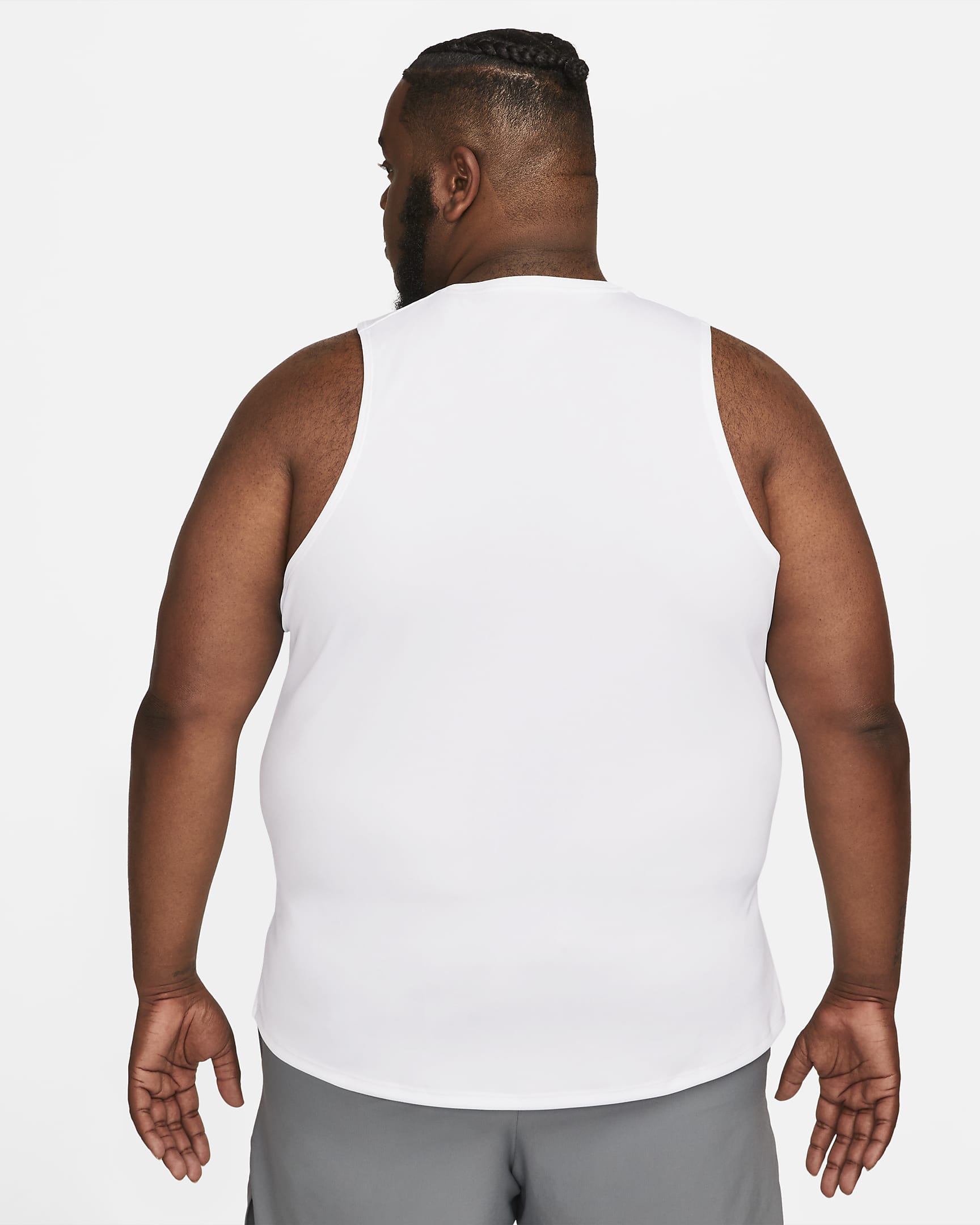 Nike Miler Men's Dri-FIT Running Tank Top - White