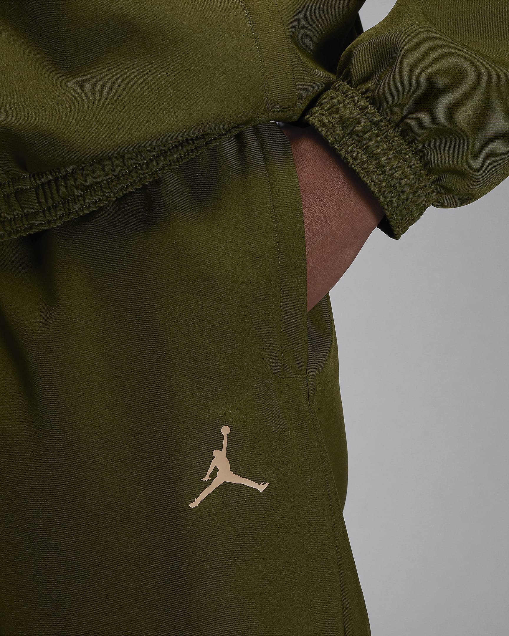 Quarta equipació Strike París Saint-Germain Xandall de futbol de teixit Woven Jordan Dri-FIT - Home - Rough Green/Hemp