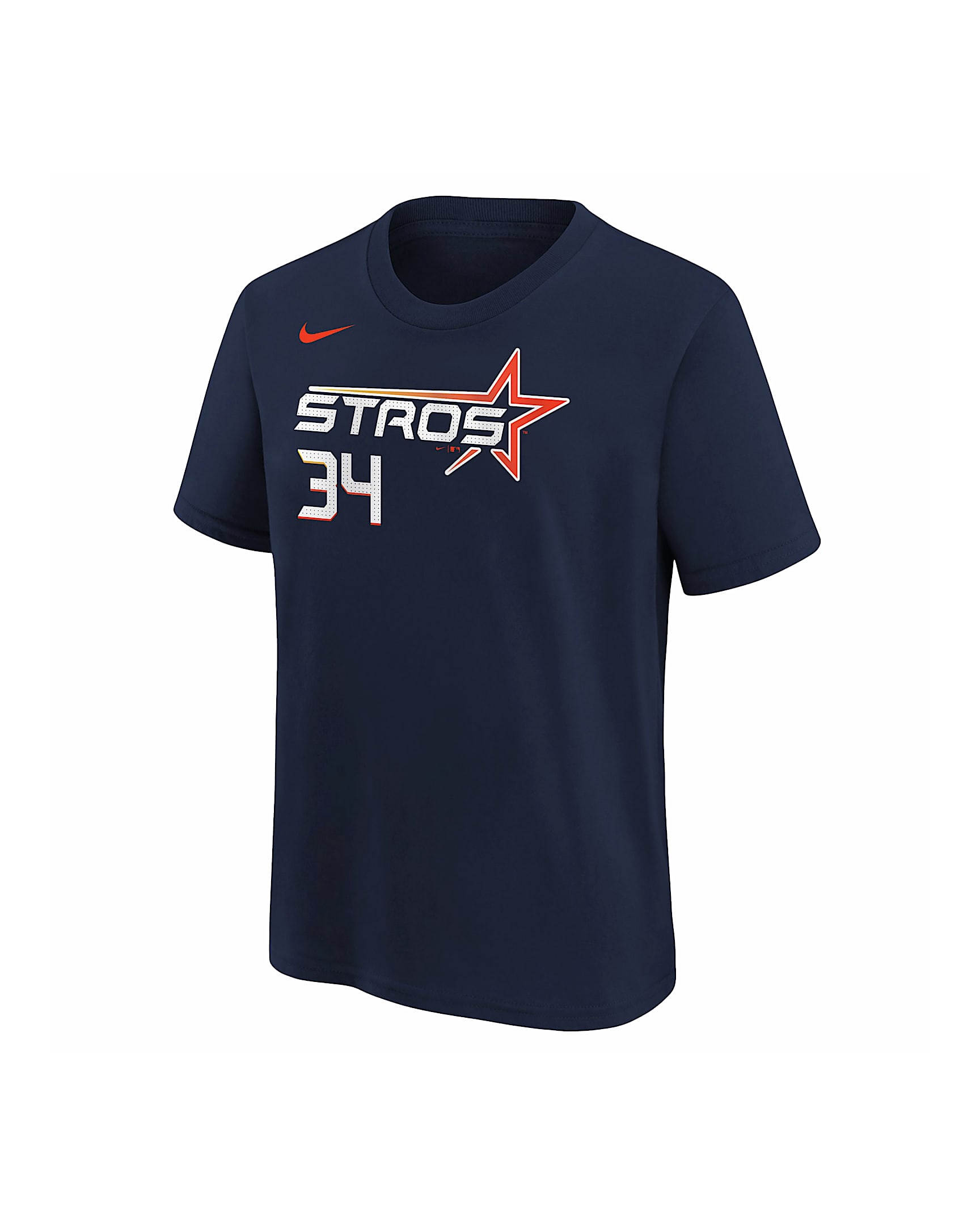 Houston Astros Nolan Ryan City Connect Big Kids' Nike MLB T-Shirt - Navy