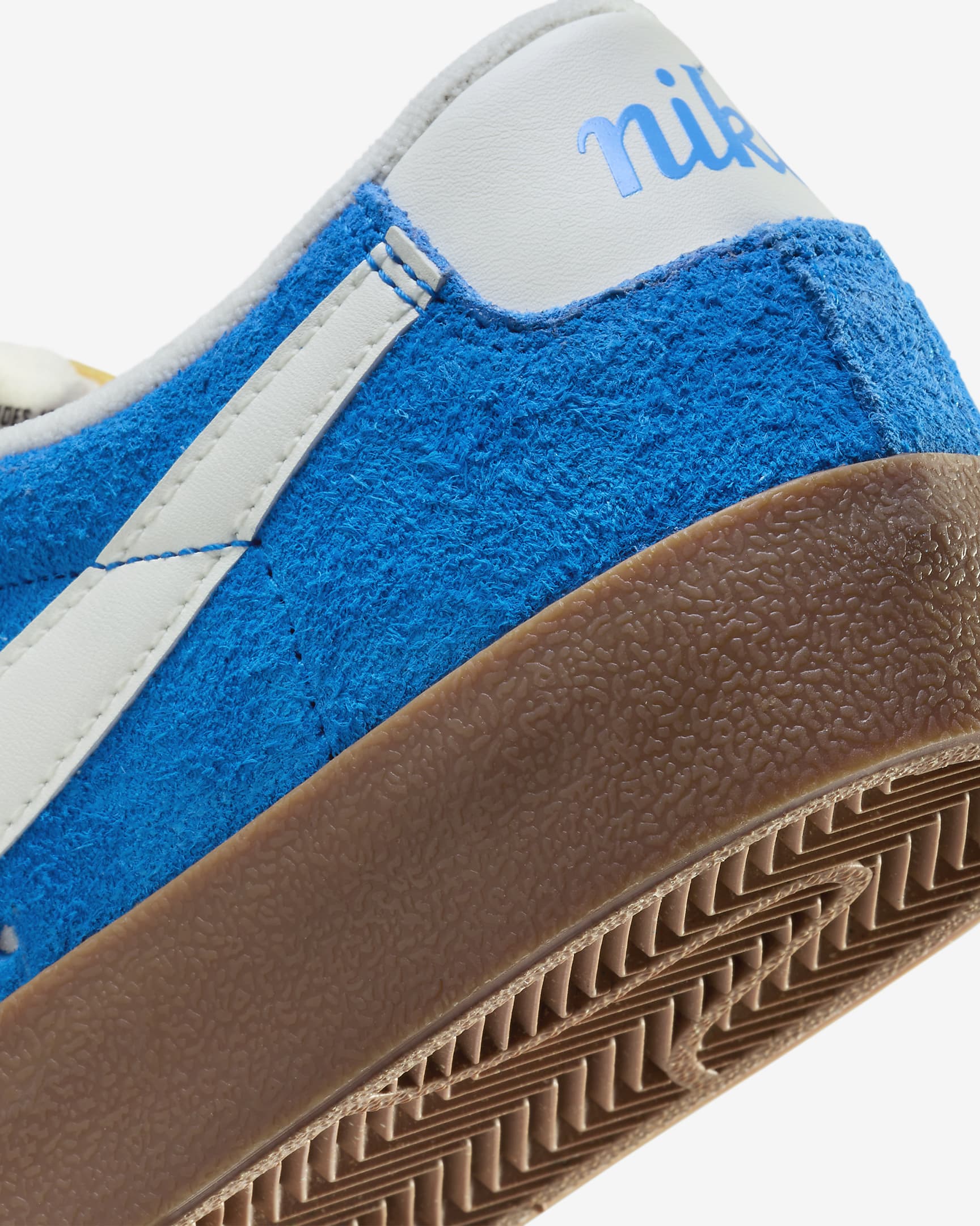 Nike Blazer Low '77 Vintage damesko - Photo Blue/Gum Medium Brown/Svart/Sail