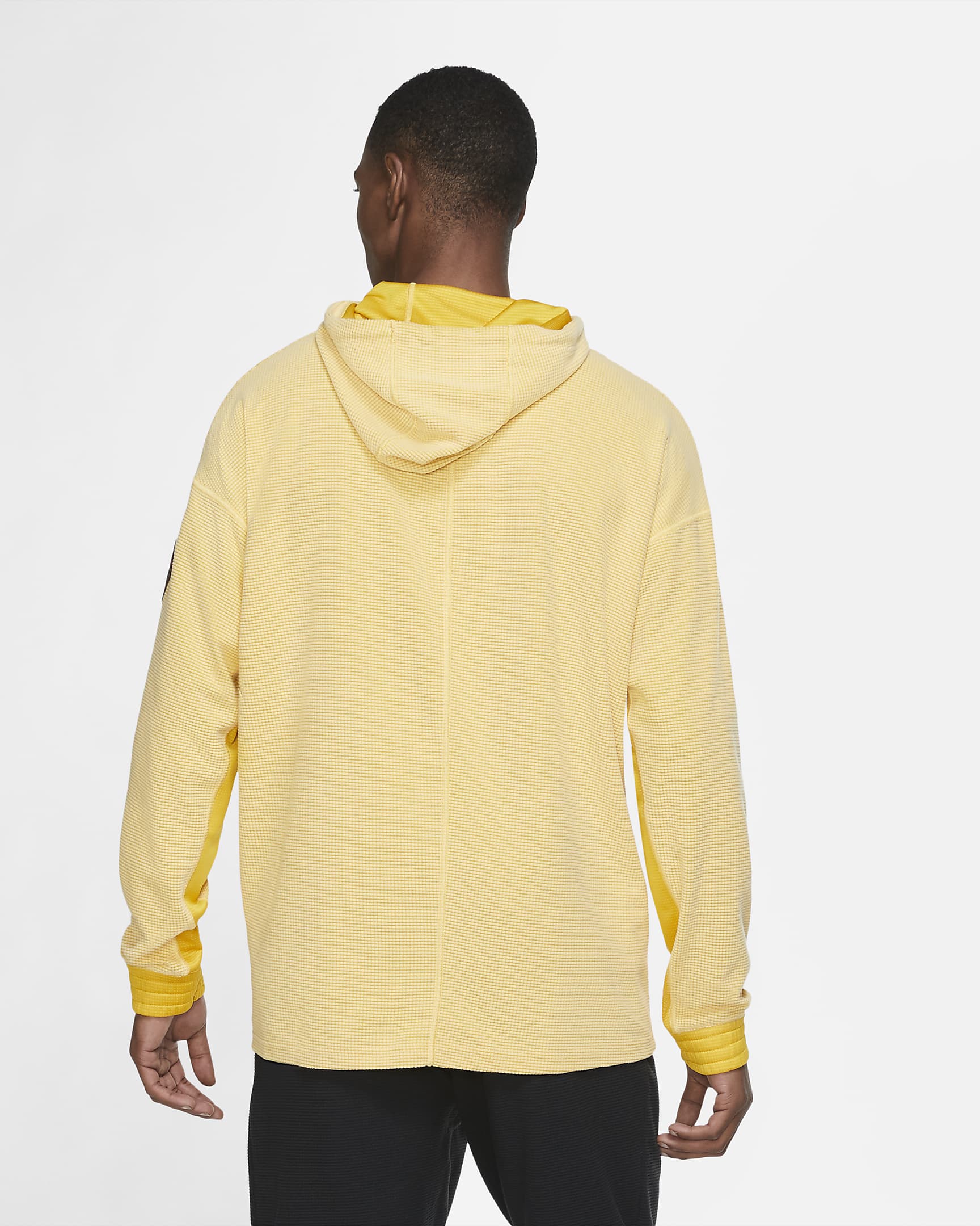 Nike Men's Fleece Pullover Training Hoodie - Dark Sulphur/Topaz Gold/Dark Sulphur/Sail