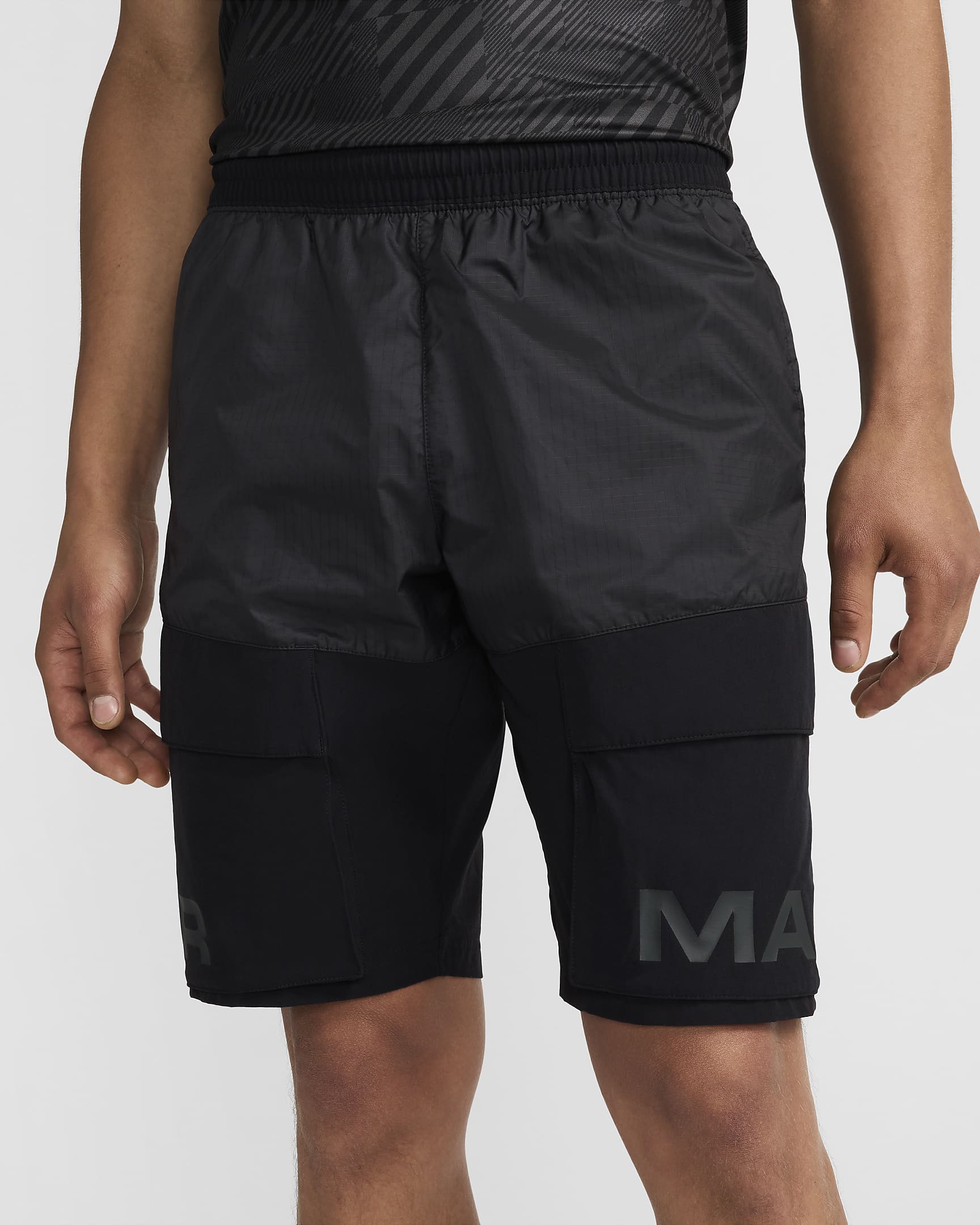 Short cargo tissé Nike Air Max pour homme - Noir/Noir