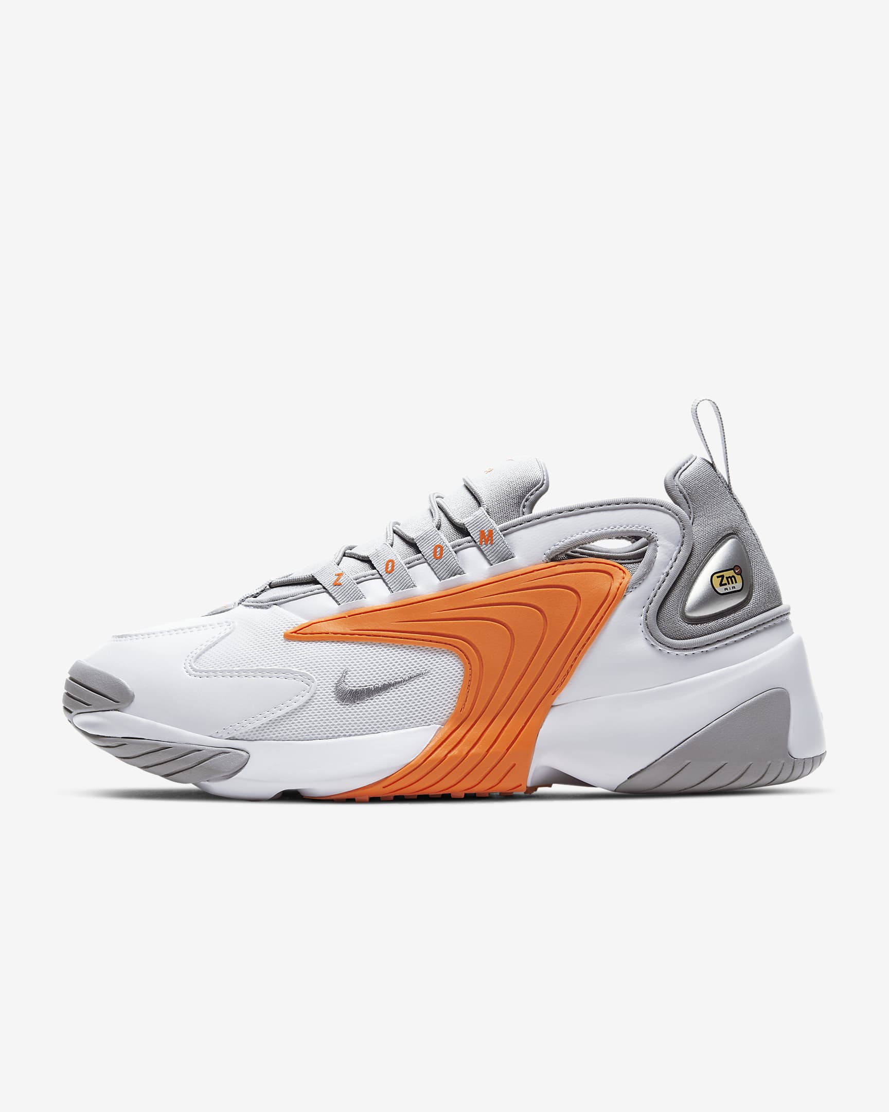 Buty męskie Nike Zoom 2K - Biel/Total Orange/Light Smoke Grey