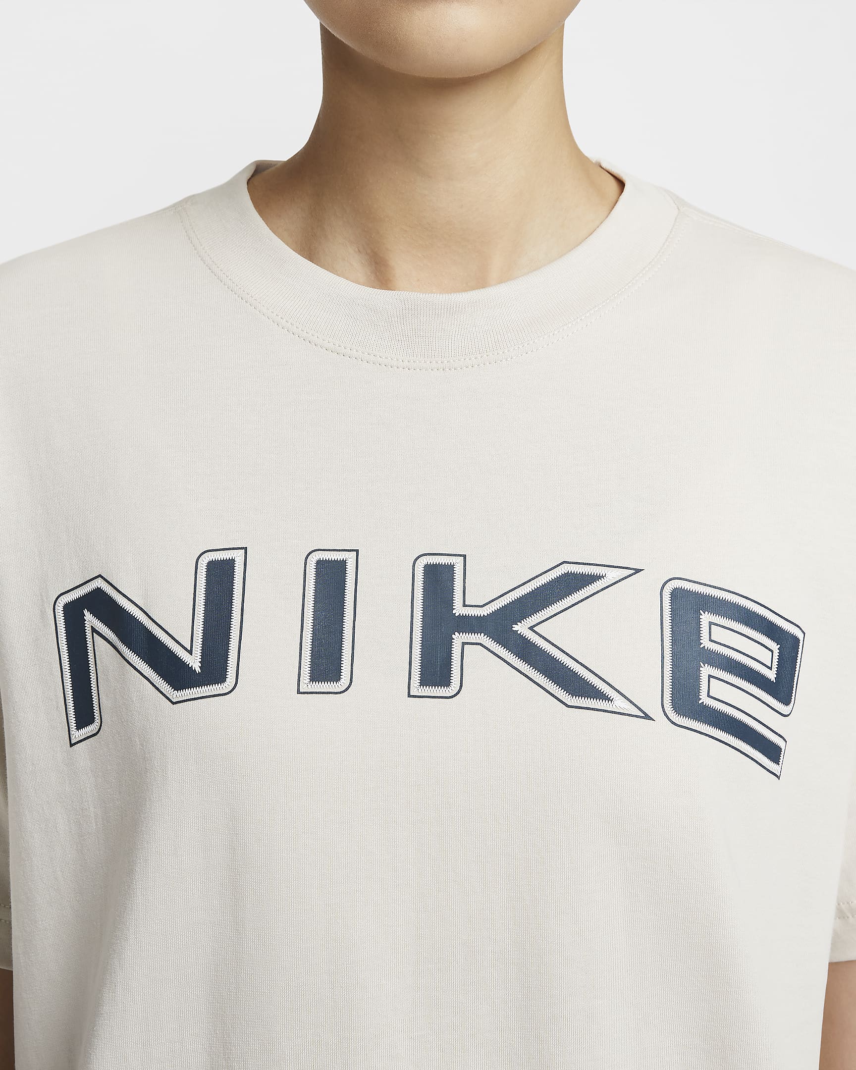 Nike Sportswear Women's Loose Short-Sleeve Graphic T-Shirt - Light Orewood Brown