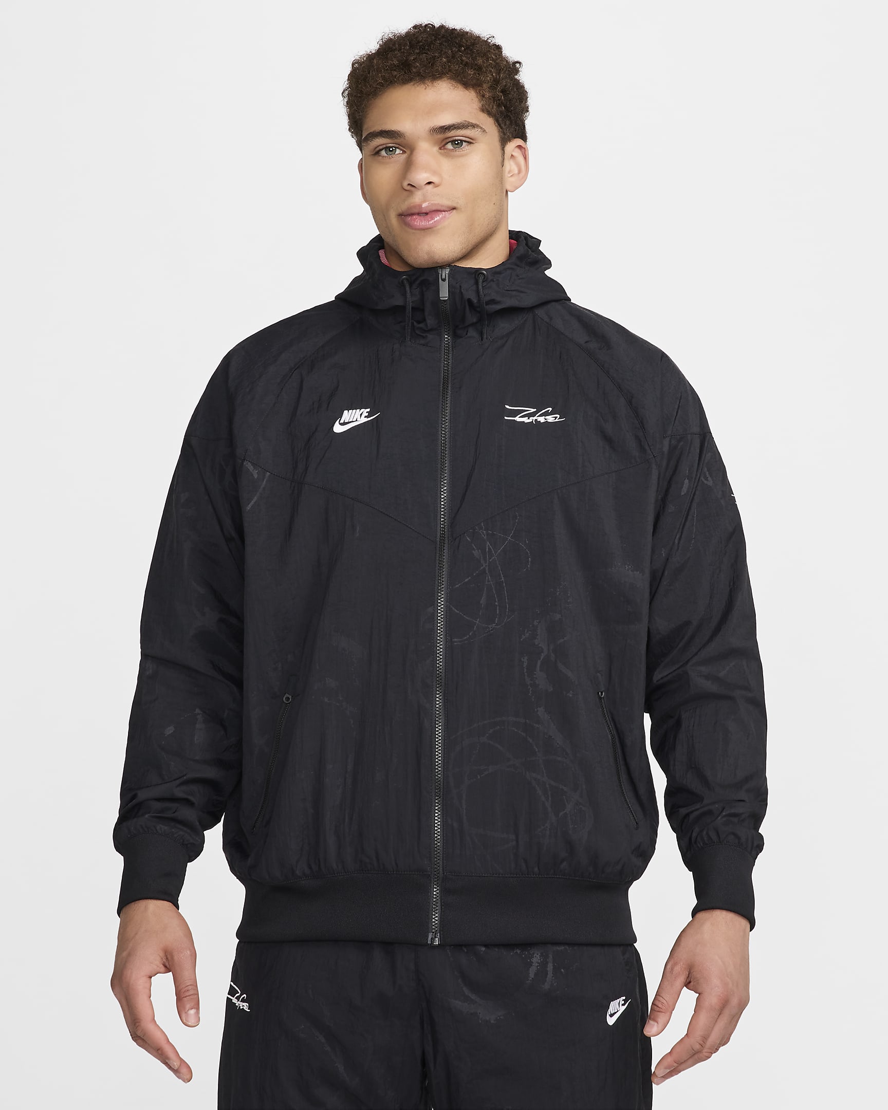 Casaco Windrunner com forro Breaking Nike Sportswear para homem - Preto