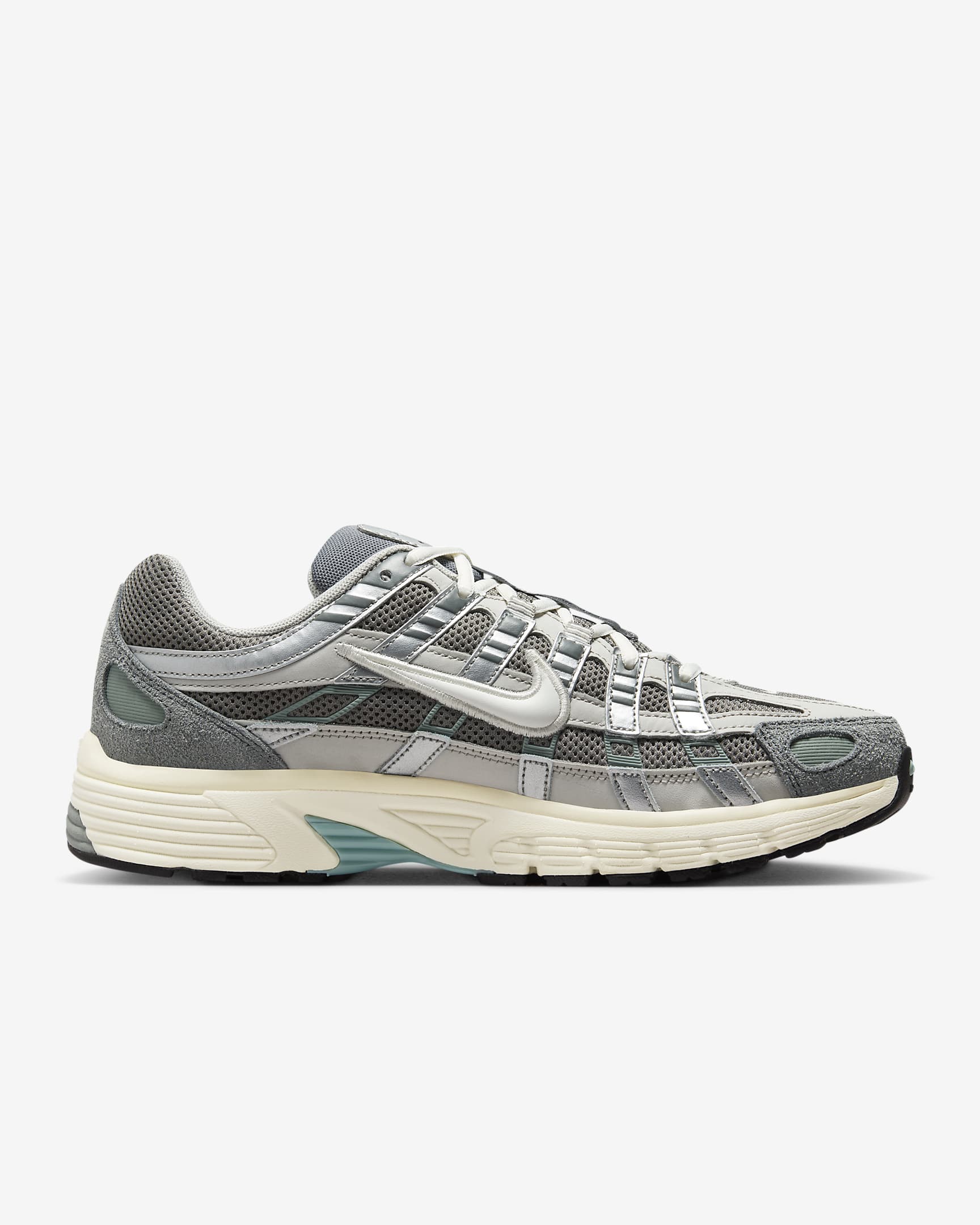 รองเท้า Nike P-6000 - Flat Pewter/Light Iron Ore/Metallic Silver/ขาว