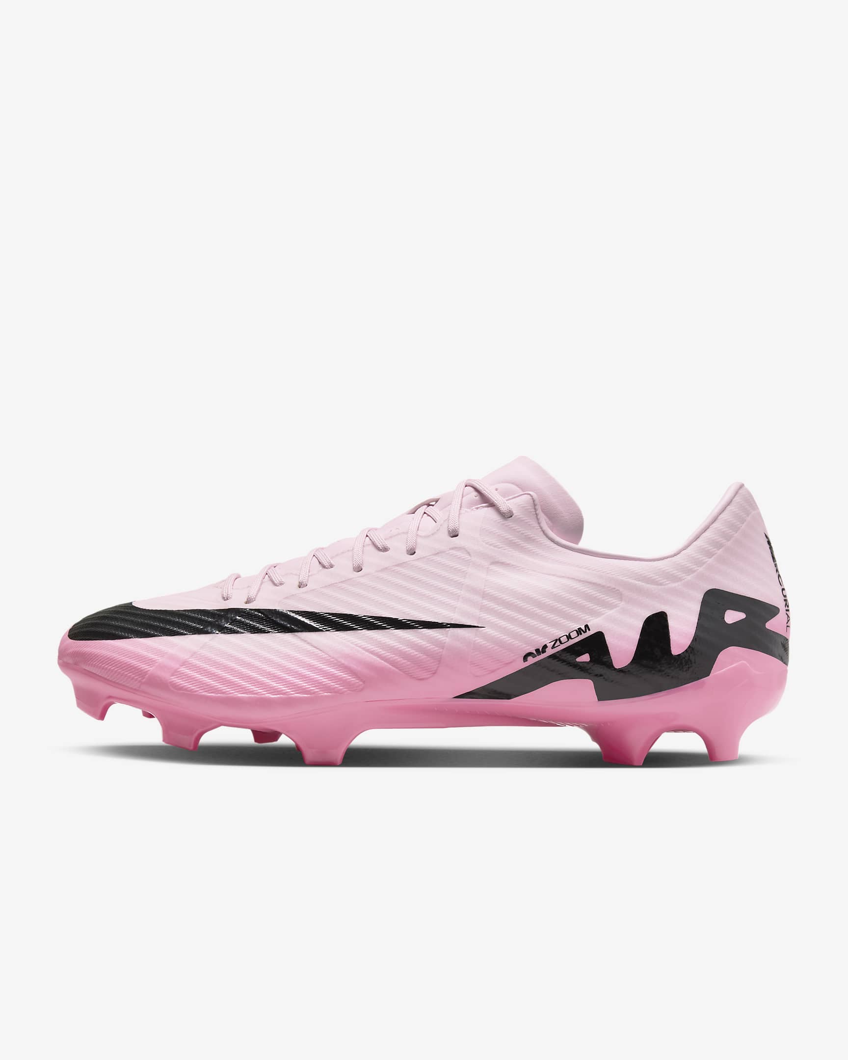 Nike Mercurial Vapor 15 Academy Botes de futbol de perfil baix per a terrenys diversos - Pink Foam/Negre