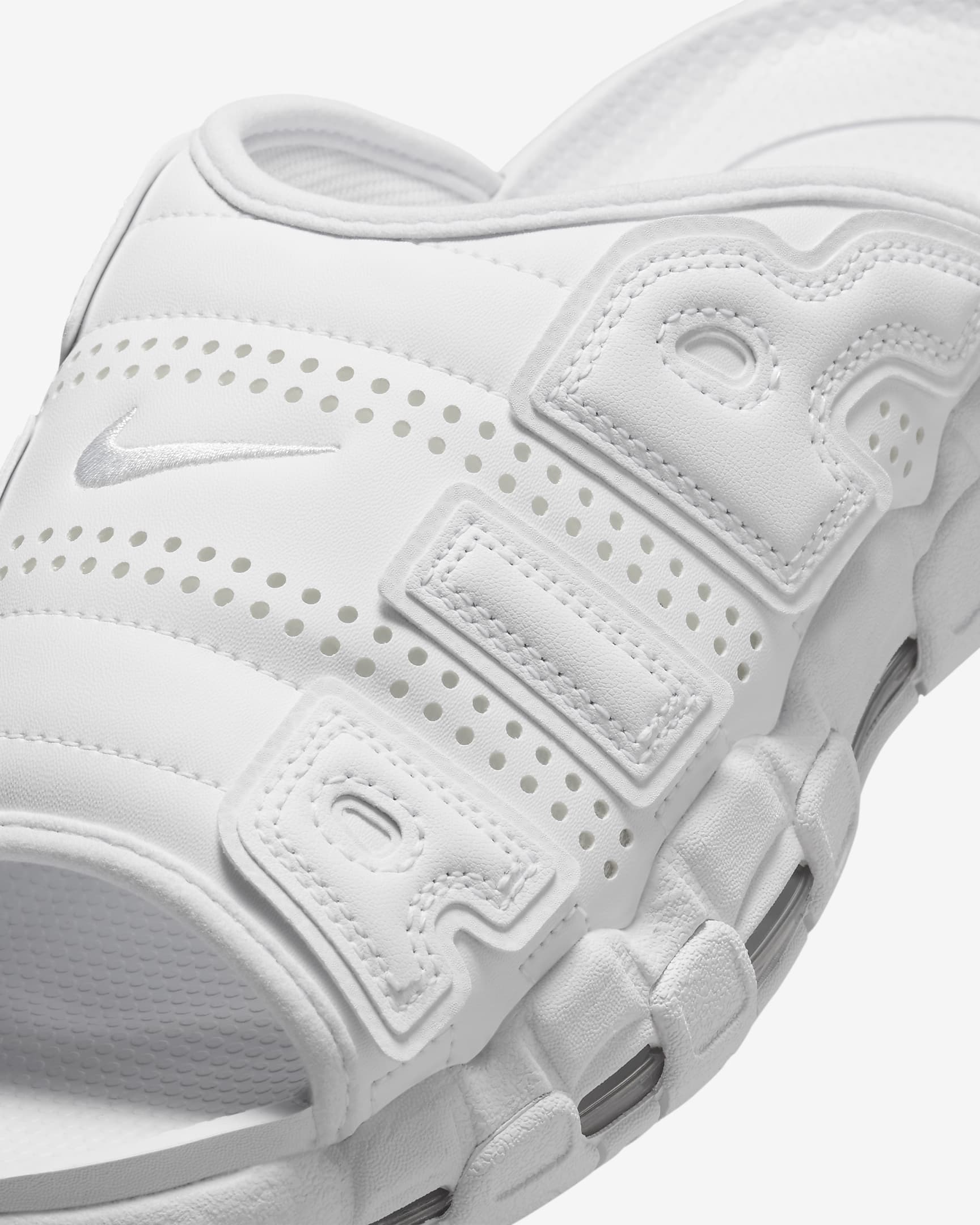 Chanclas para hombre Nike Air More Uptempo - Blanco/Blanco team/Blanco