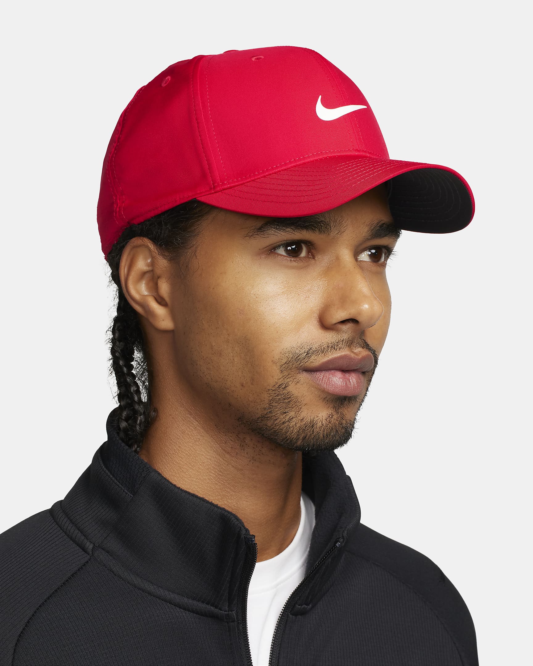 Nike Dri-FIT Rise Structured Snapback Cap - University Red/Anthracite/White