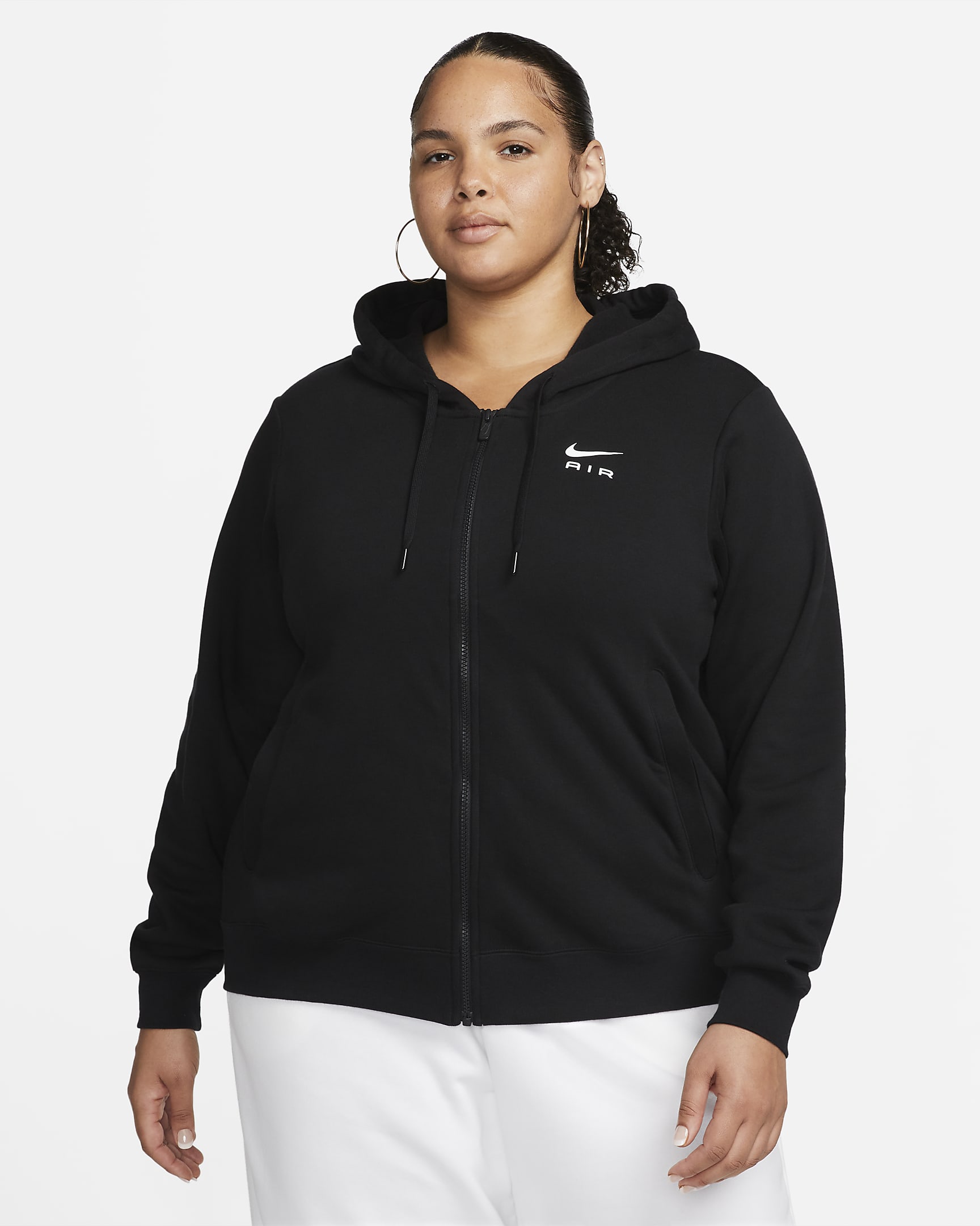 Nike Air Women's Fleece Full-Zip Hoodie (Plus Size). Nike UK