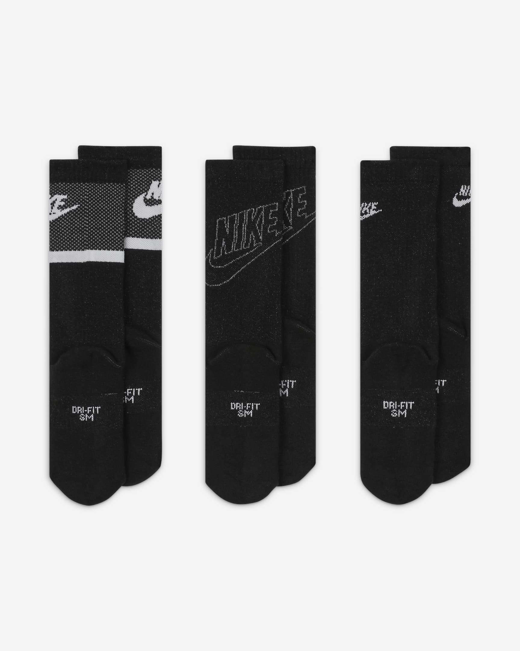 Nike Everyday Kids' Cushioned Crew Socks (3 Pairs). Nike PH