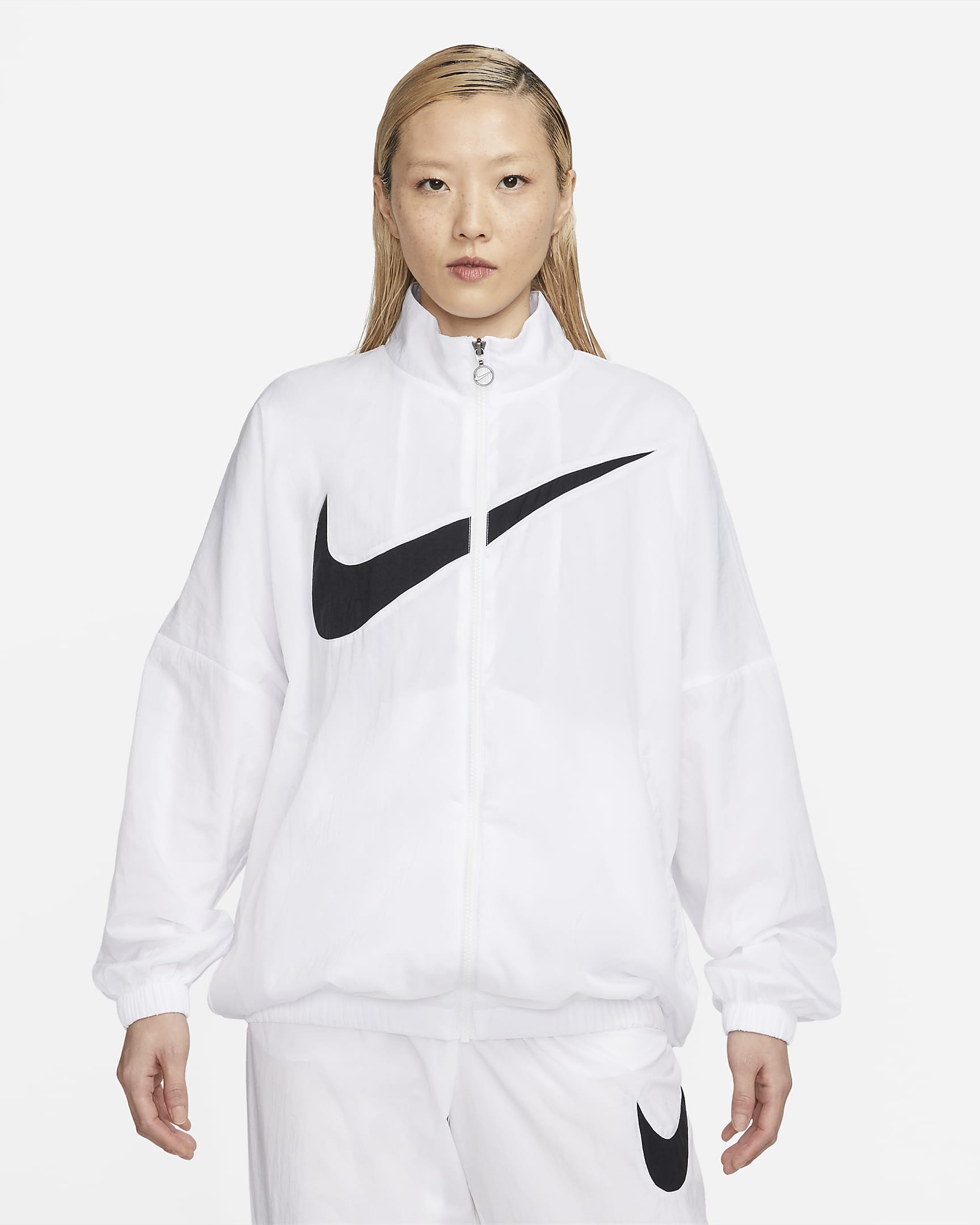 Nike Sportswear Essential Women's Woven Jacket - White/Black