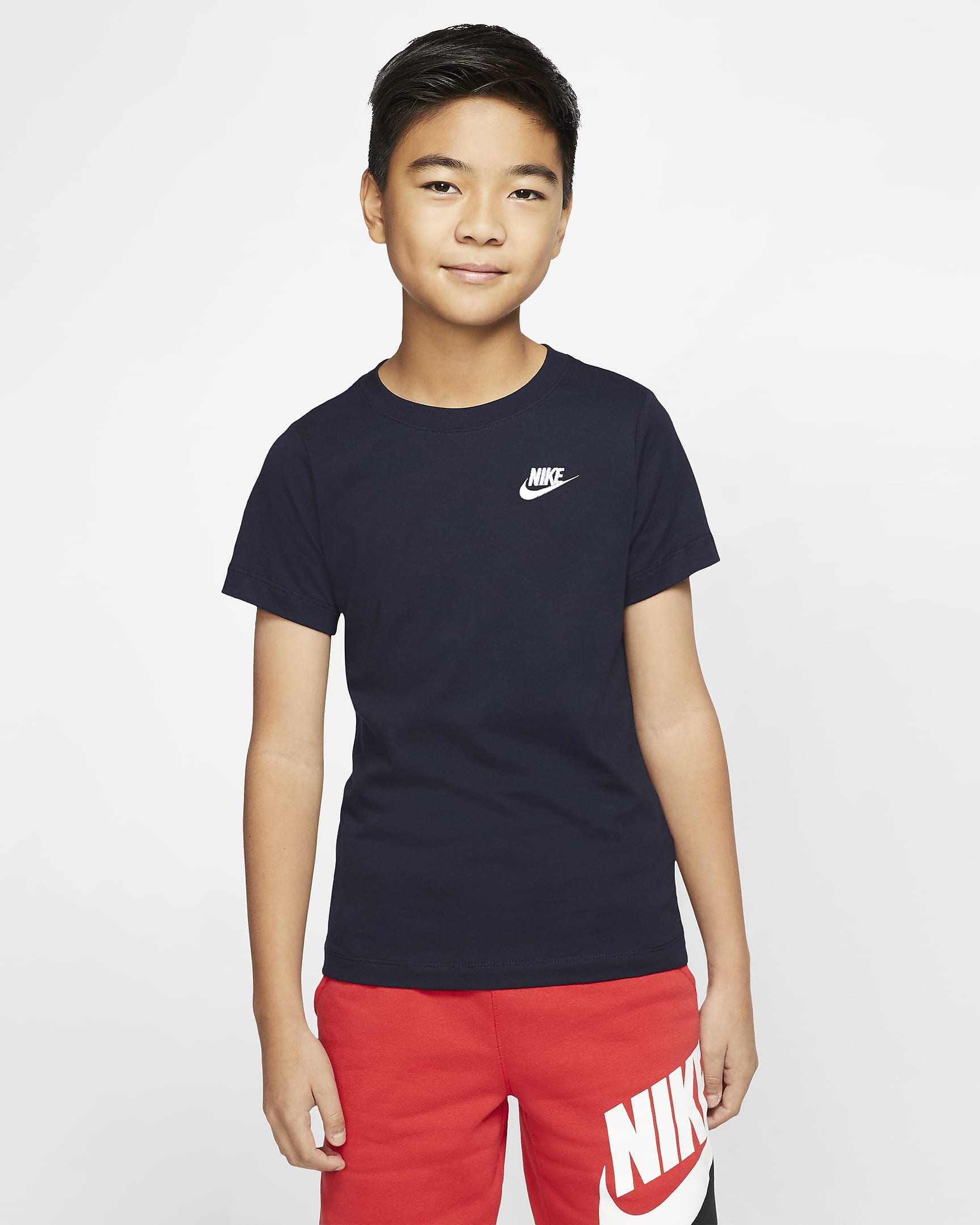 Nike Sportswear Older Kids' T-Shirt - Obsidian/White