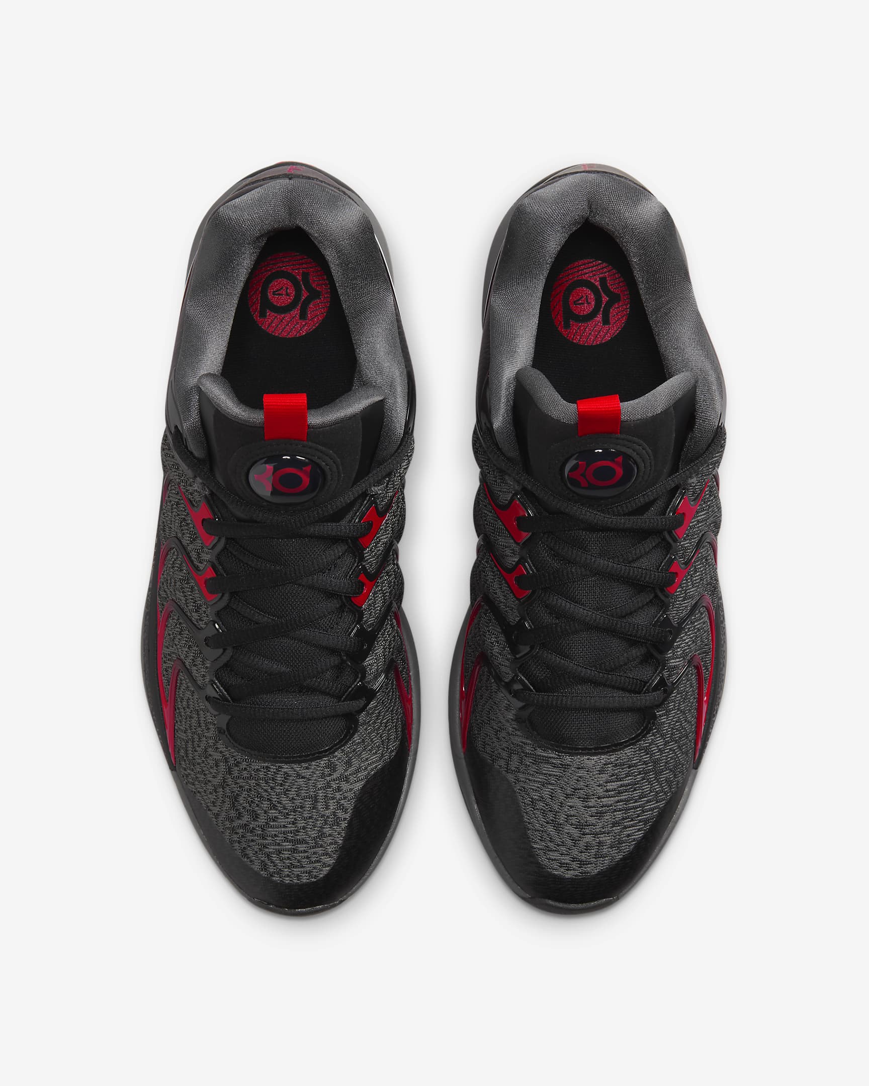 KD17 EP Basketball Shoes - Black/Iron Grey/University Red/White