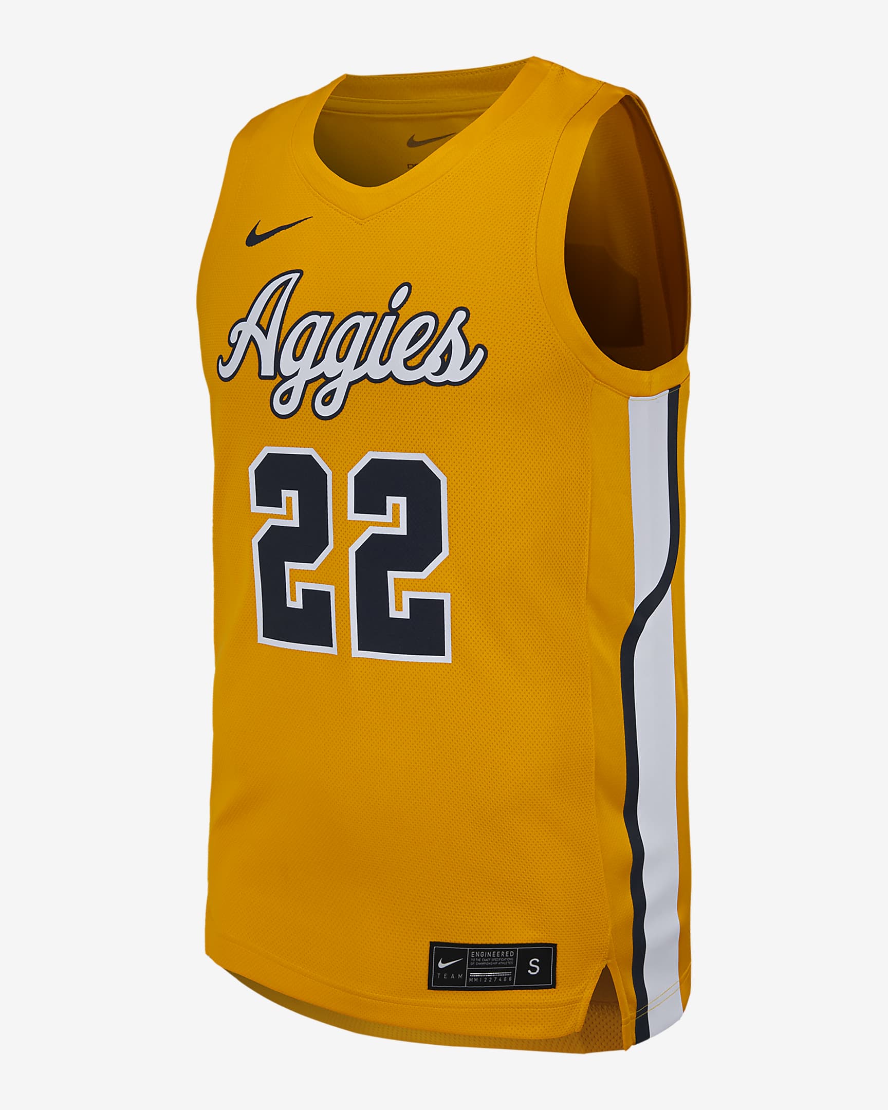 North Carolina A&T Men's Nike College Basketball Replica Jersey - University Gold