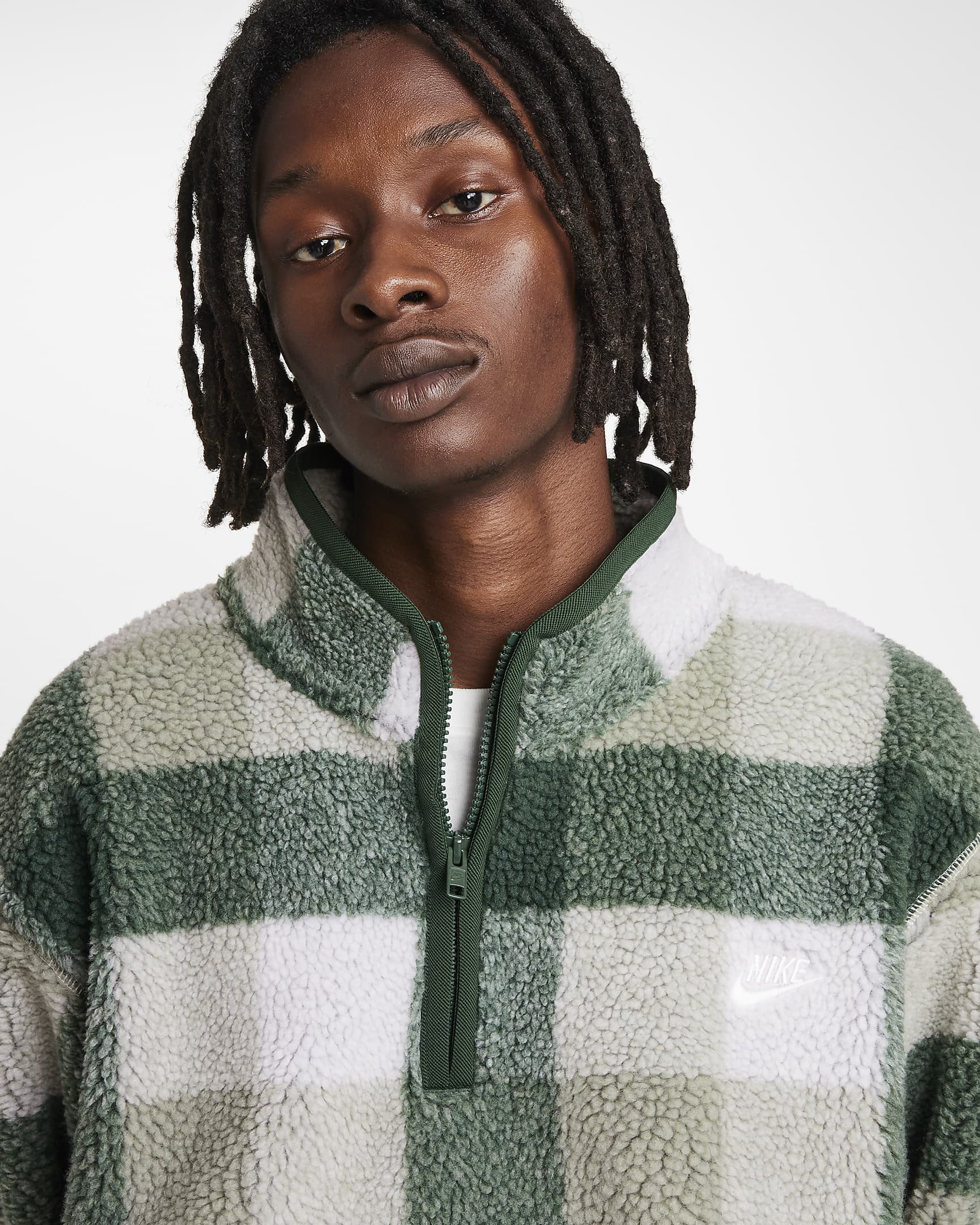 Nike Club Men's Winterized Half-Zip - Fir/Sail/Jade Horizon