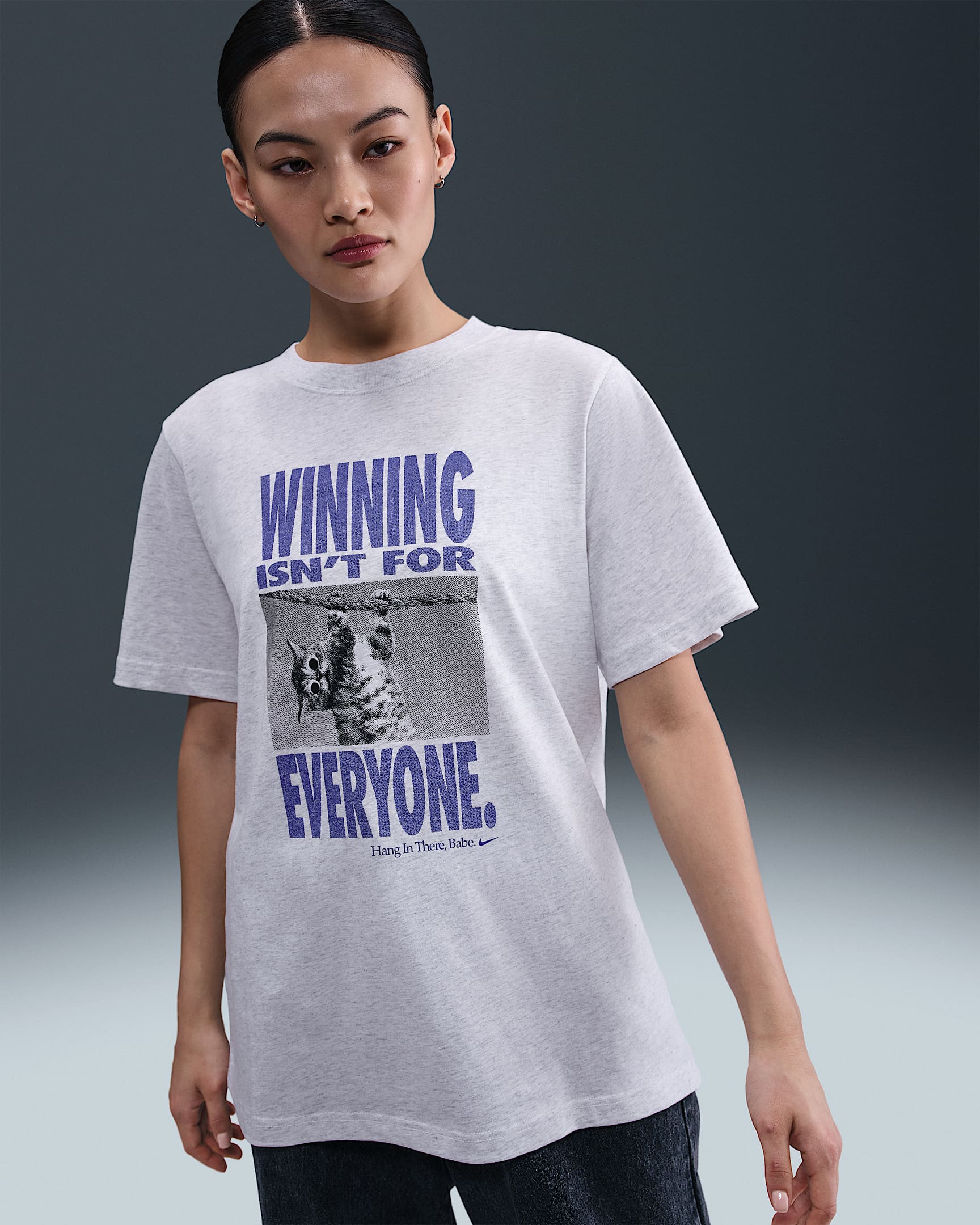 Nike Sportswear Women's Loose T-Shirt - Birch Heather