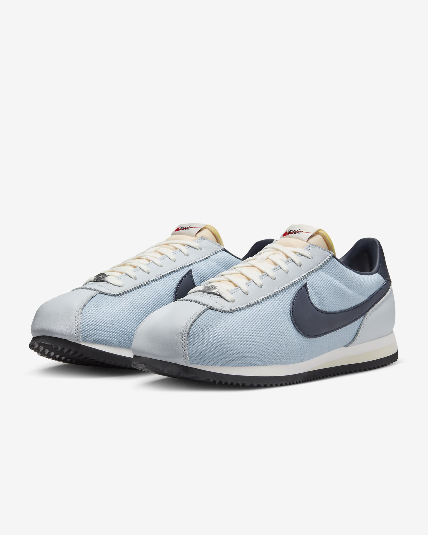 Pánské boty Nike Cortez - Light Armory Blue/Pure Platinum/Černá/Dark Obsidian