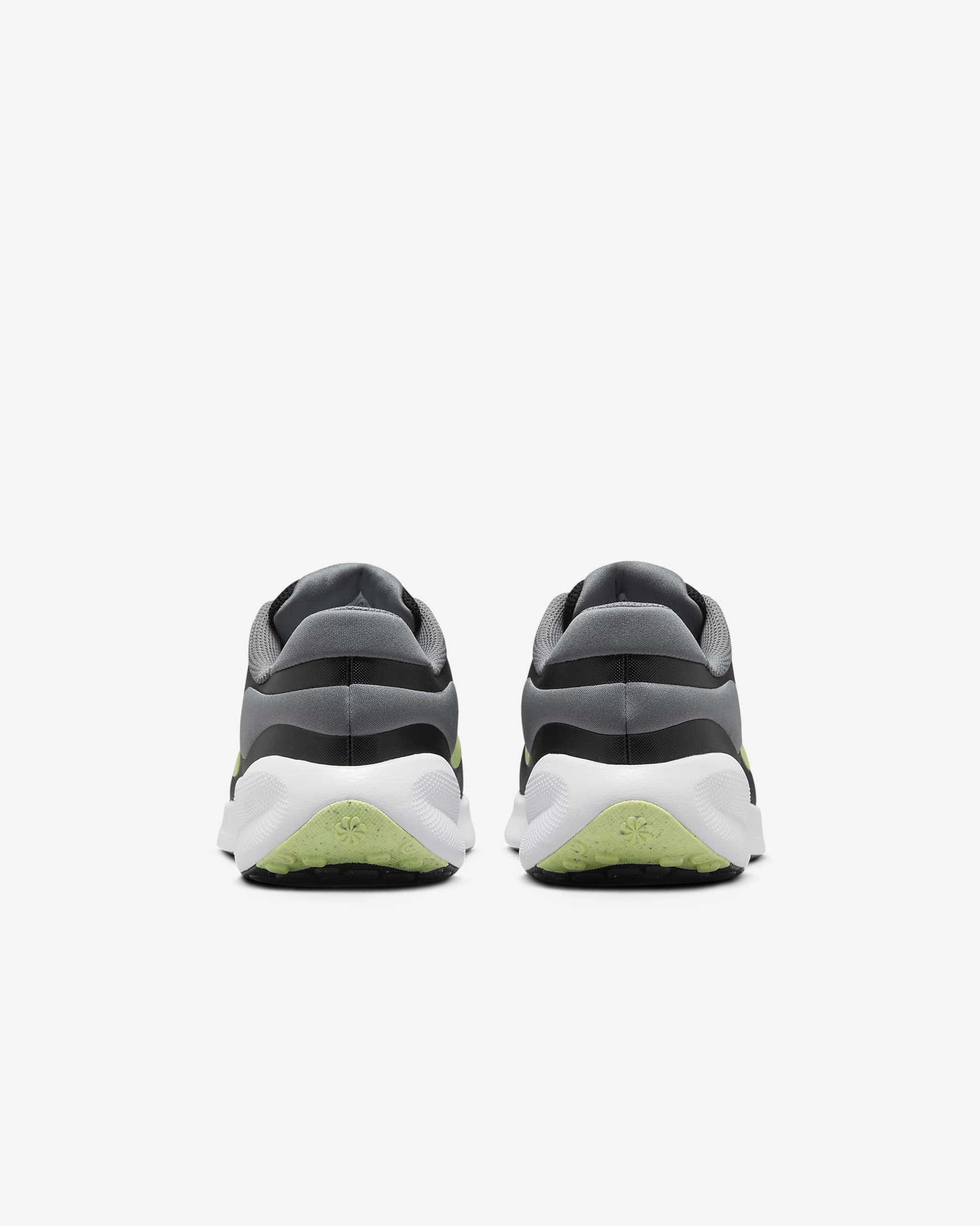 Nike Revolution 7 løpesko til store barn - Svart/Smoke Grey/Hvit/Barely Volt