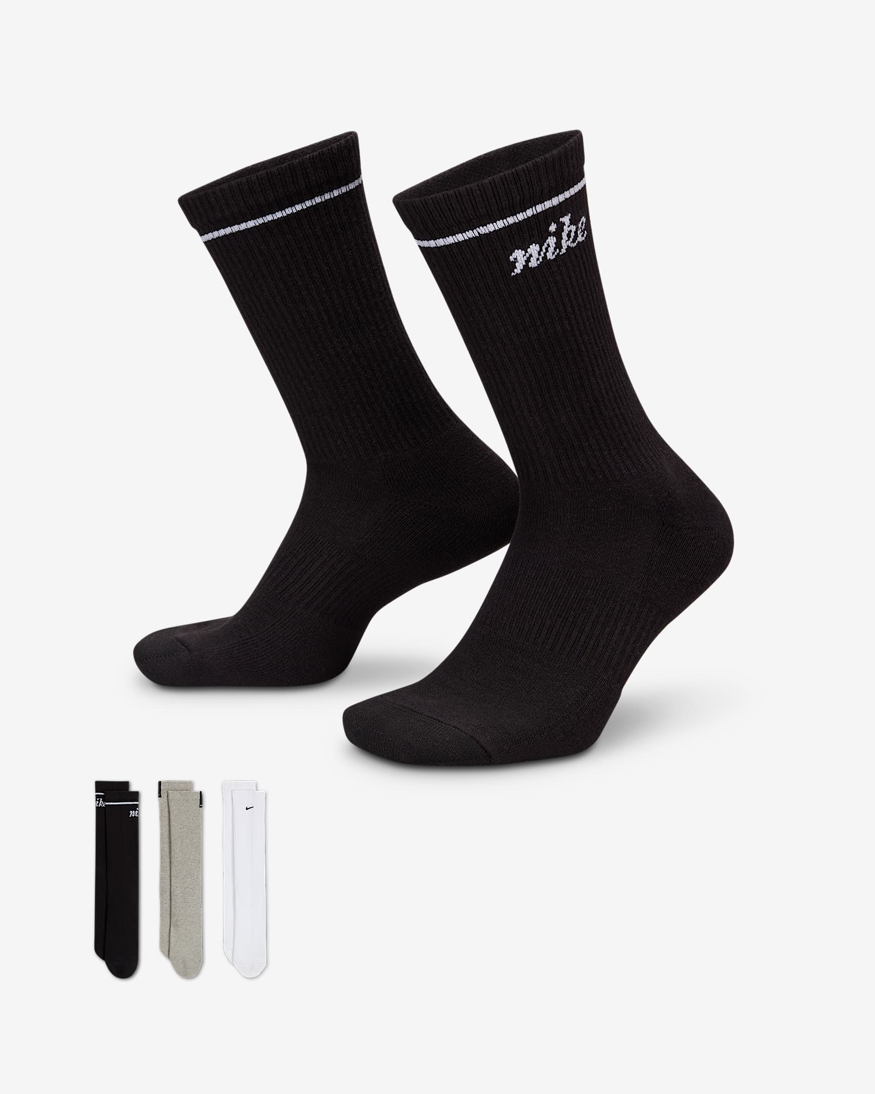 Calcetas (3 pares) Nike Everyday Plus Cushioned - Multicolor