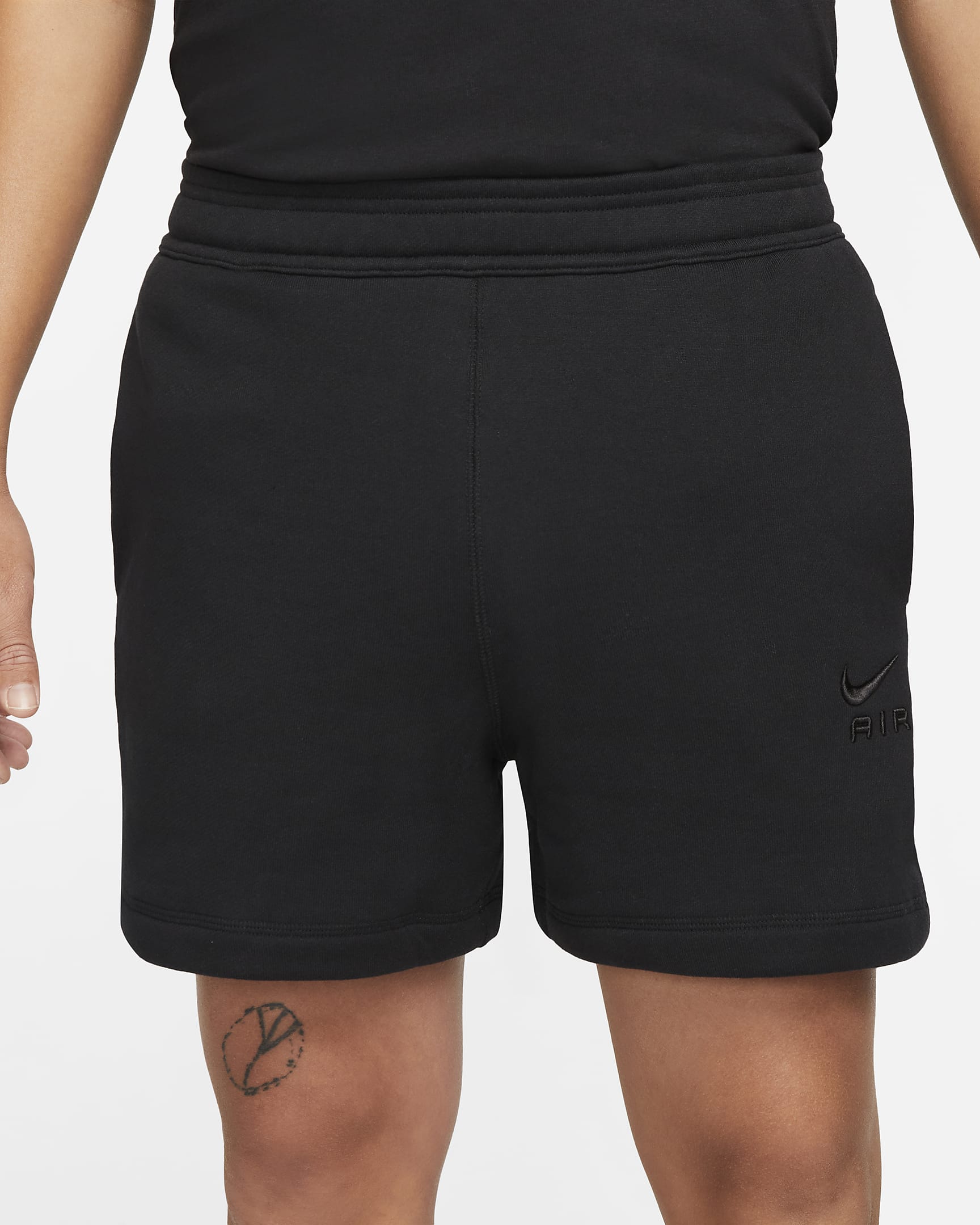 Nike Sportswear Air Men's French Terry Shorts - Black/Black