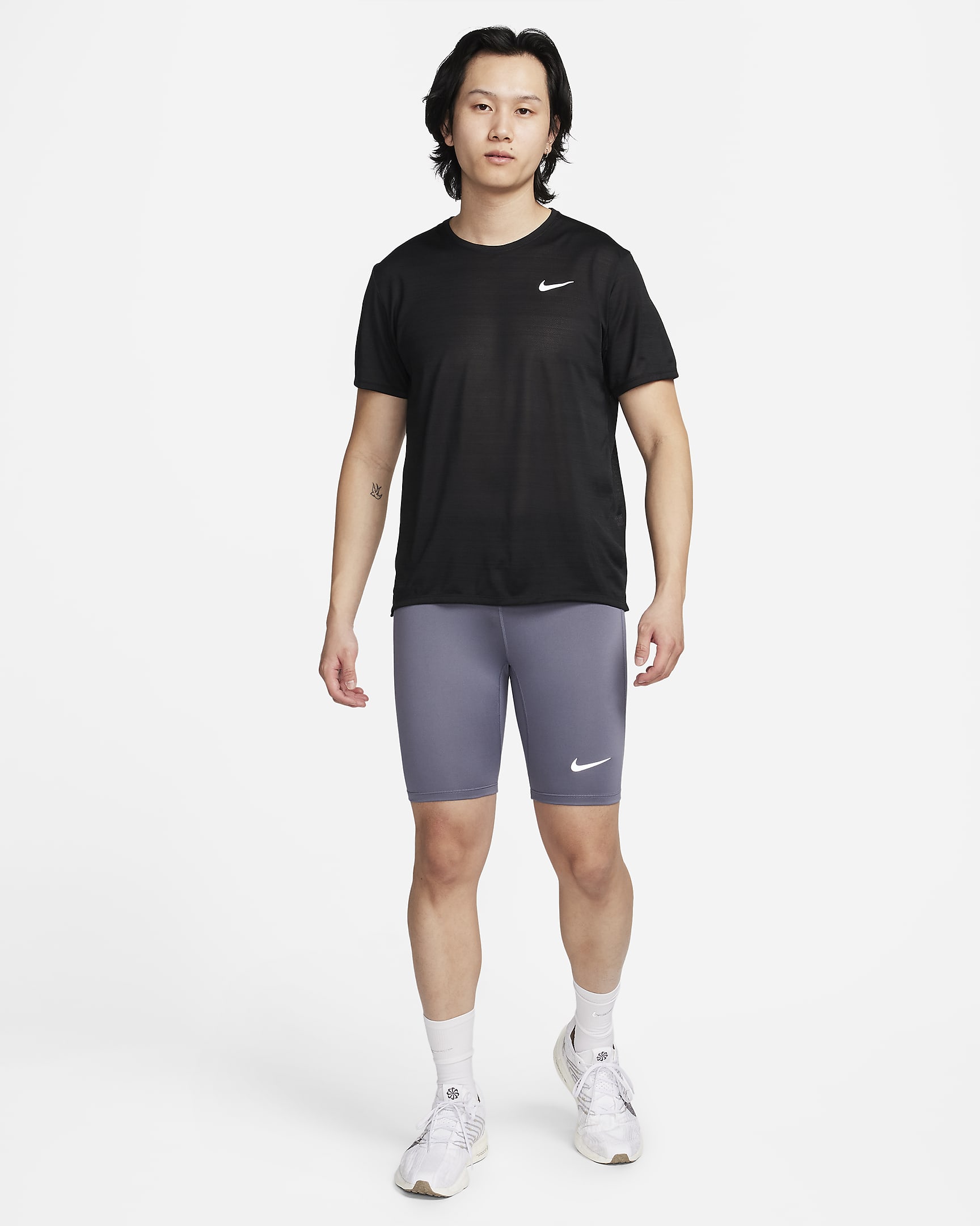 Nike Fast Men's Dri-FIT Brief-Lined Running 1/2-Length Tights. Nike JP