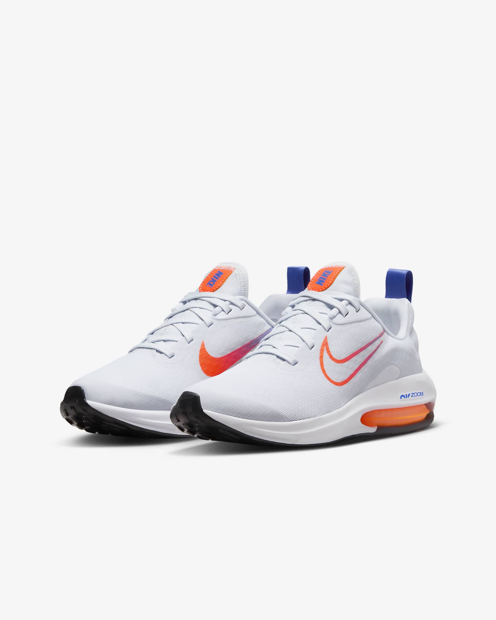 Běžecké silniční boty Nike Air Zoom Arcadia 2 pro větší děti - Football Grey/Astronomy Blue/Černá/Total Orange