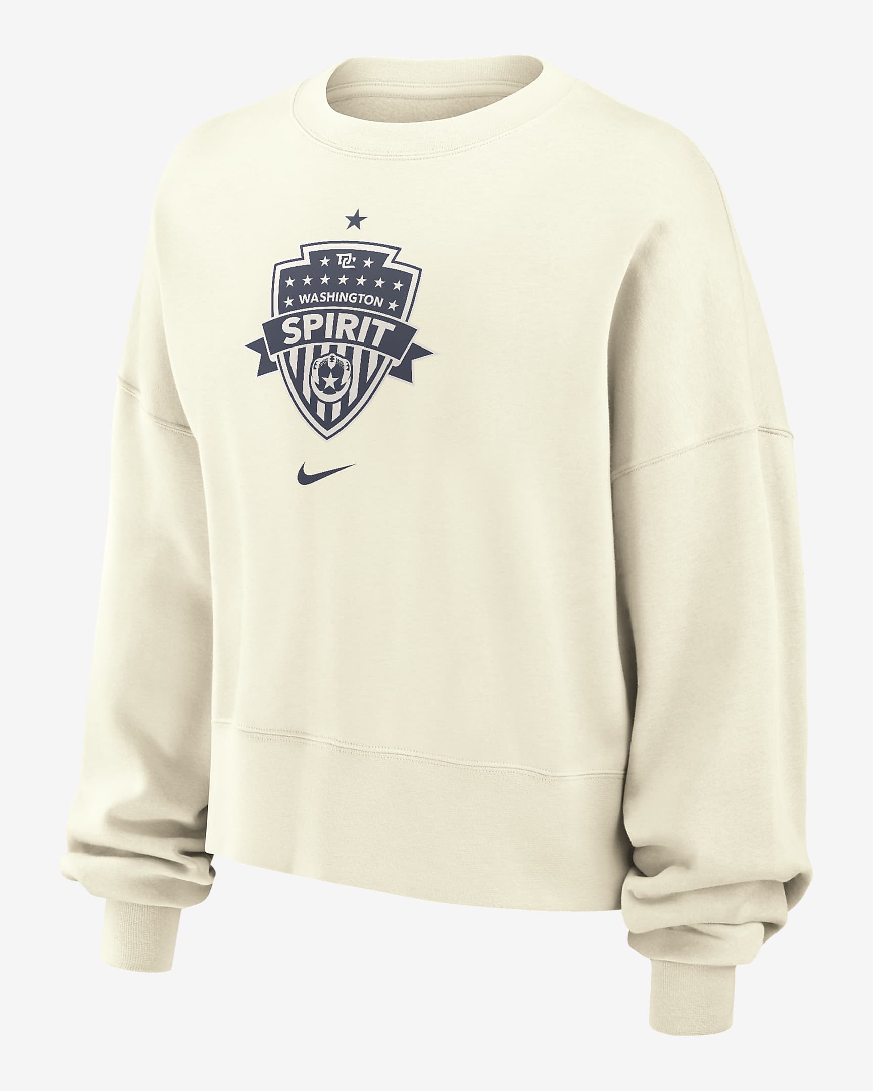 Sudadera de cuello redondo Nike de la NWSL para mujer Washington Spirit Phoenix Fleece - Vela