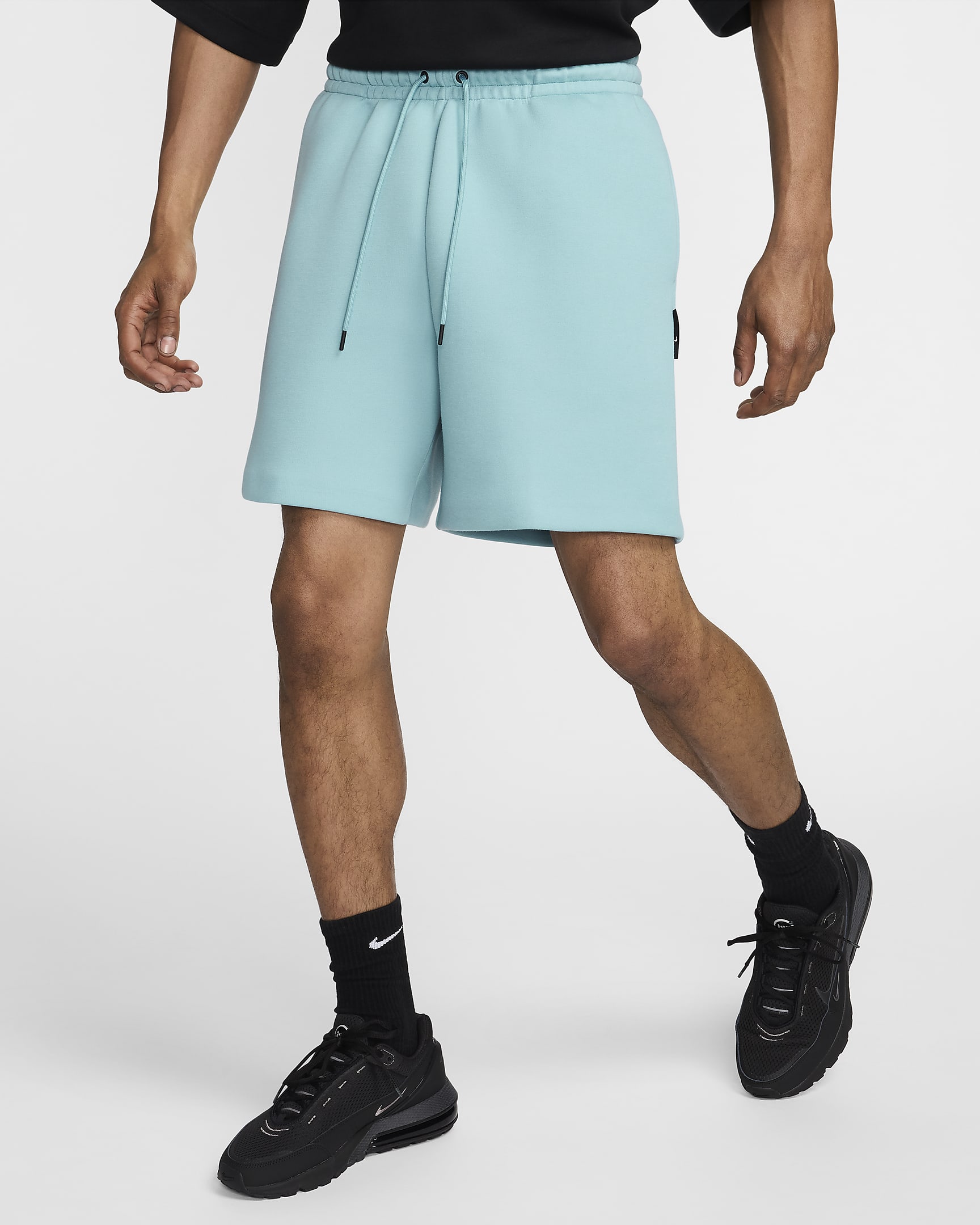 Nike Tech Men's Fleece Shorts - Denim Turquoise/Denim Turquoise