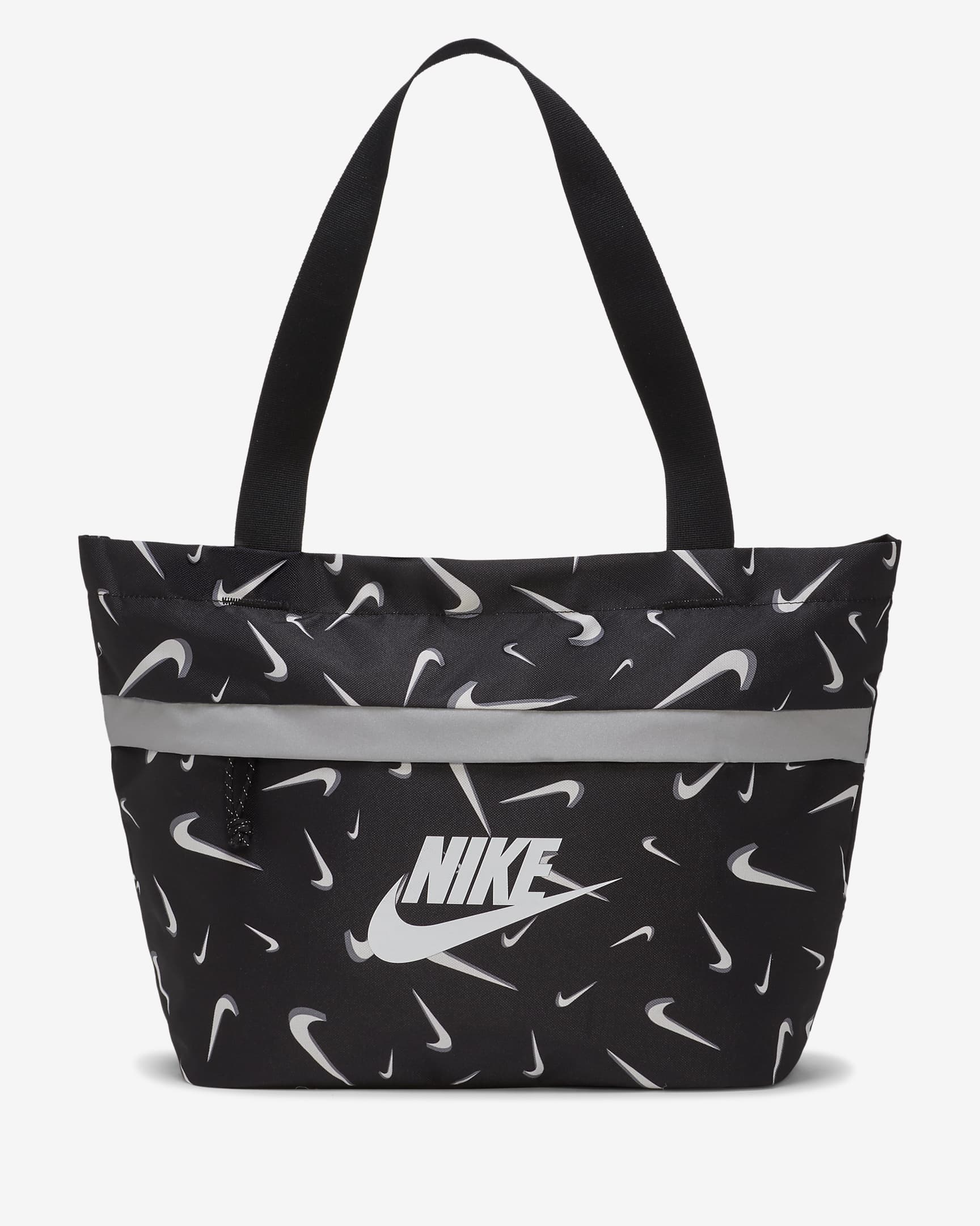 Nike Tanjun Kids' Printed Tote - Black/Black/White