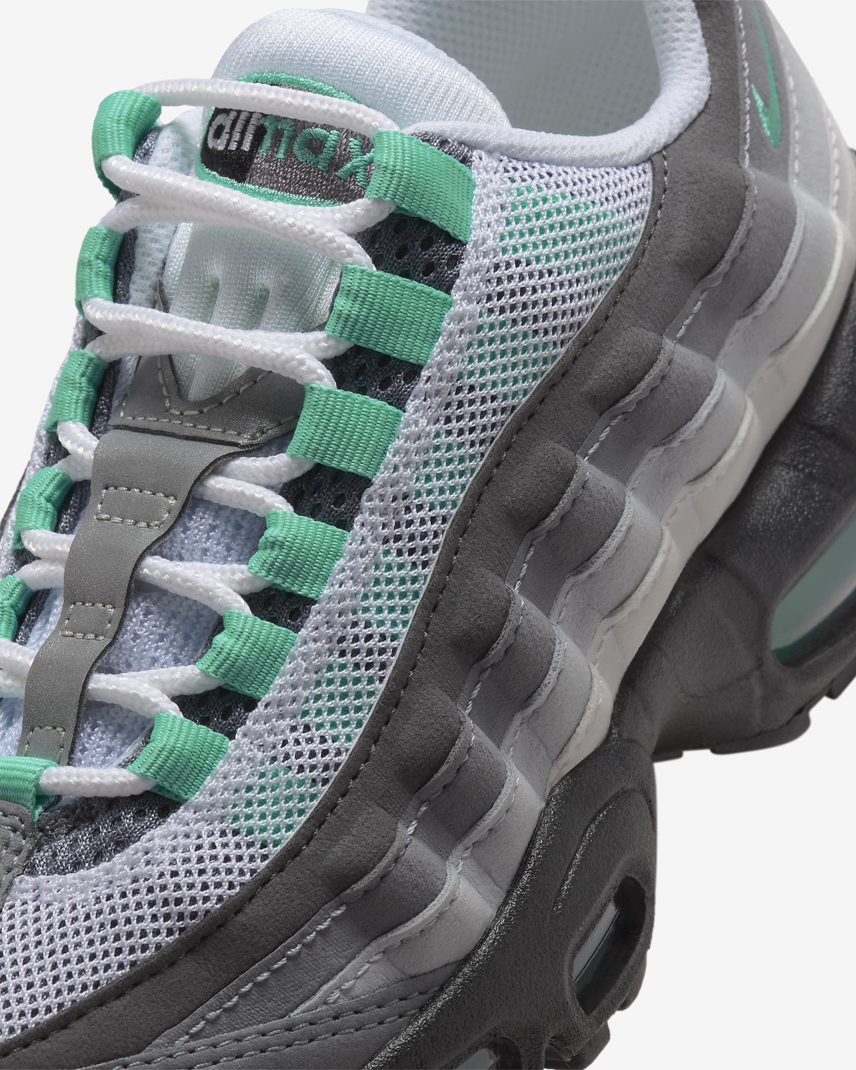 Chaussure Nike Air Max 95 pour ado - Blanc/Iron Grey/Cool Grey/Hyper Turquoise