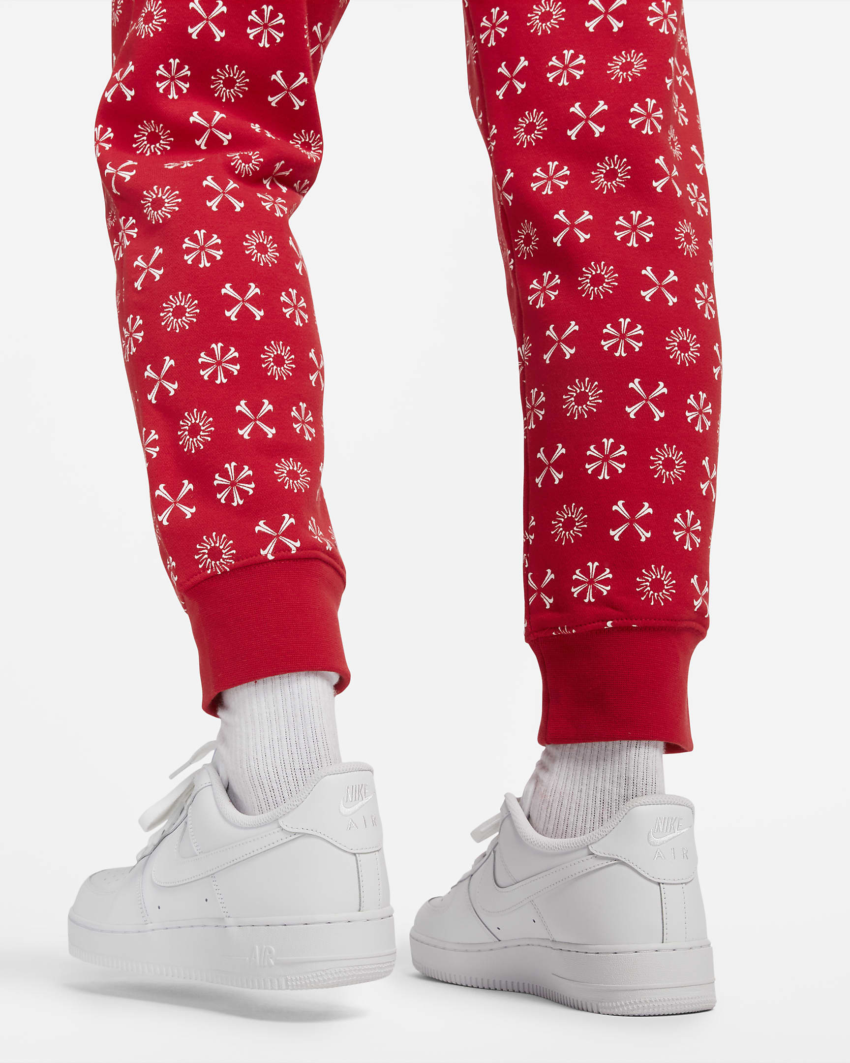 Nike Sportswear Club Fleece Men's Monogram Joggers - University Red