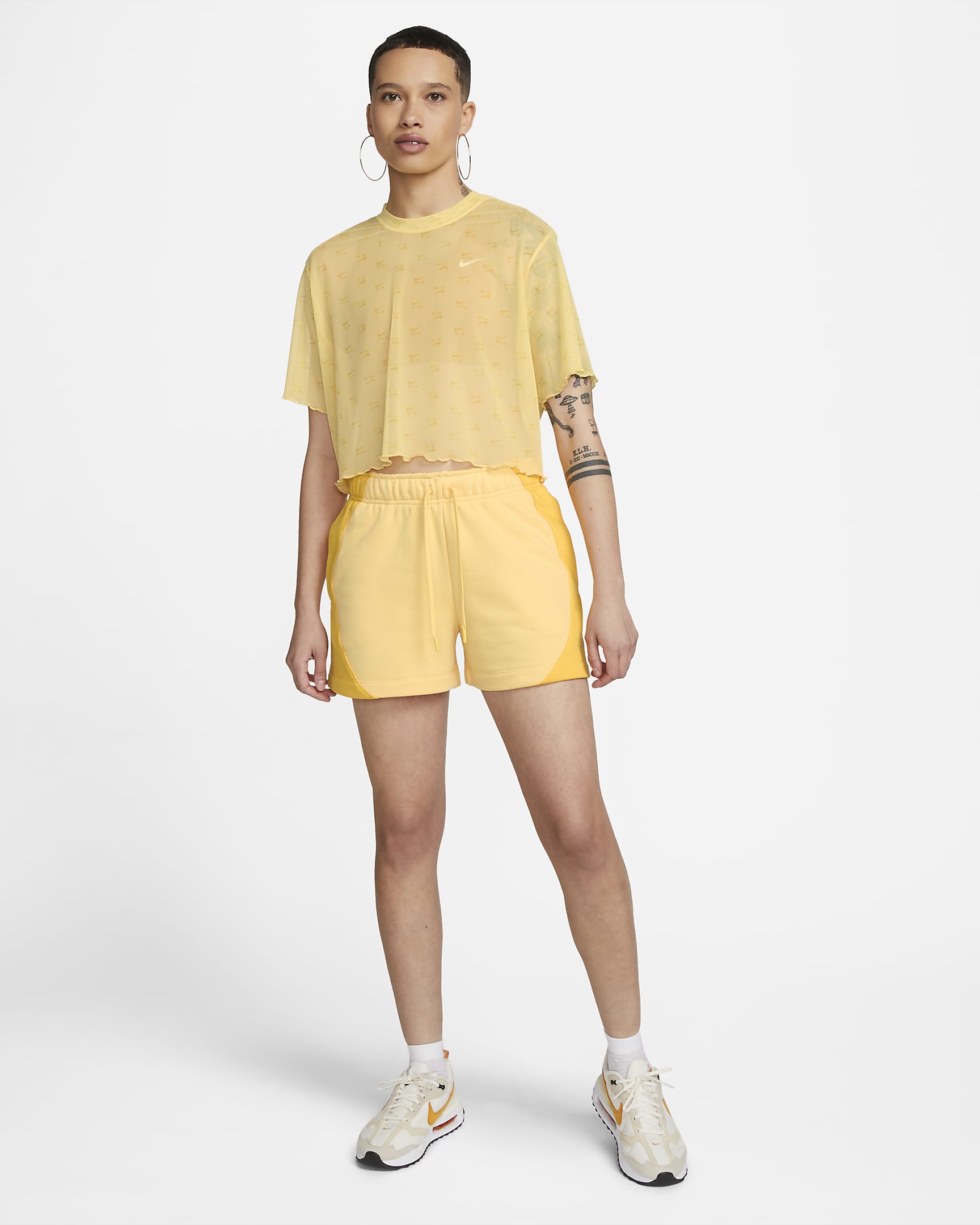 nike air long sleeve super crop top