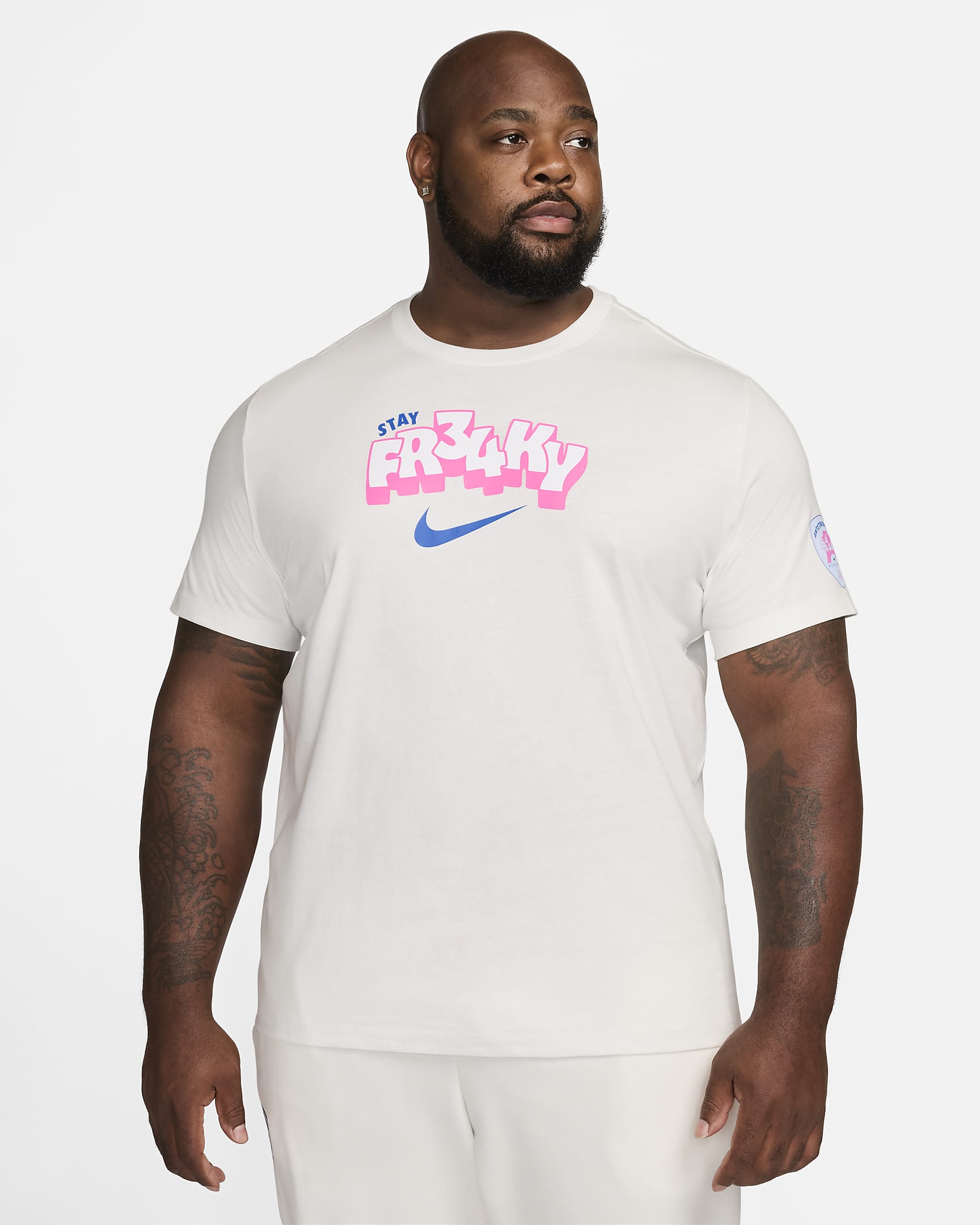 Basket-t-shirt Nike Giannis för män - Summit White