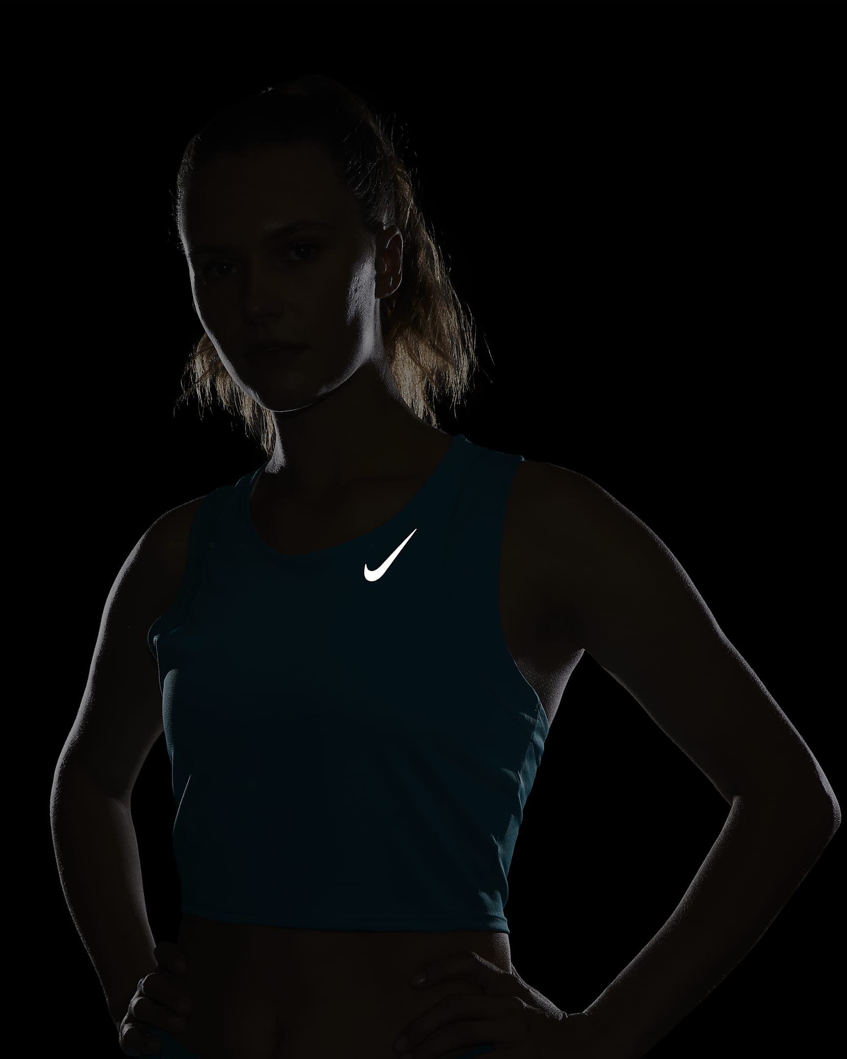 Nike DriFIT Race Women's Cropped Running Tank. Nike AT