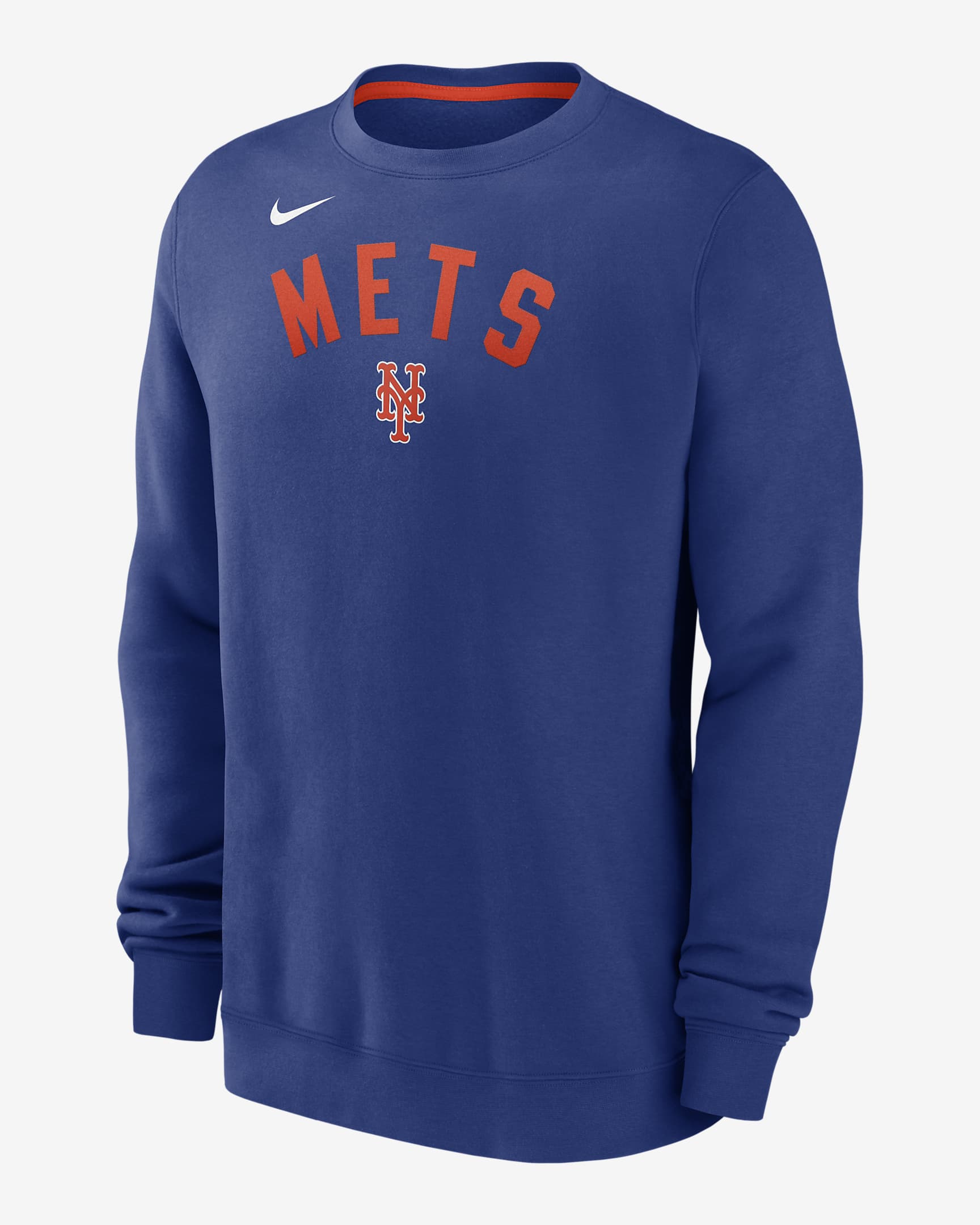 New York Mets Classic Men's Nike MLB Pullover Crew - Royal