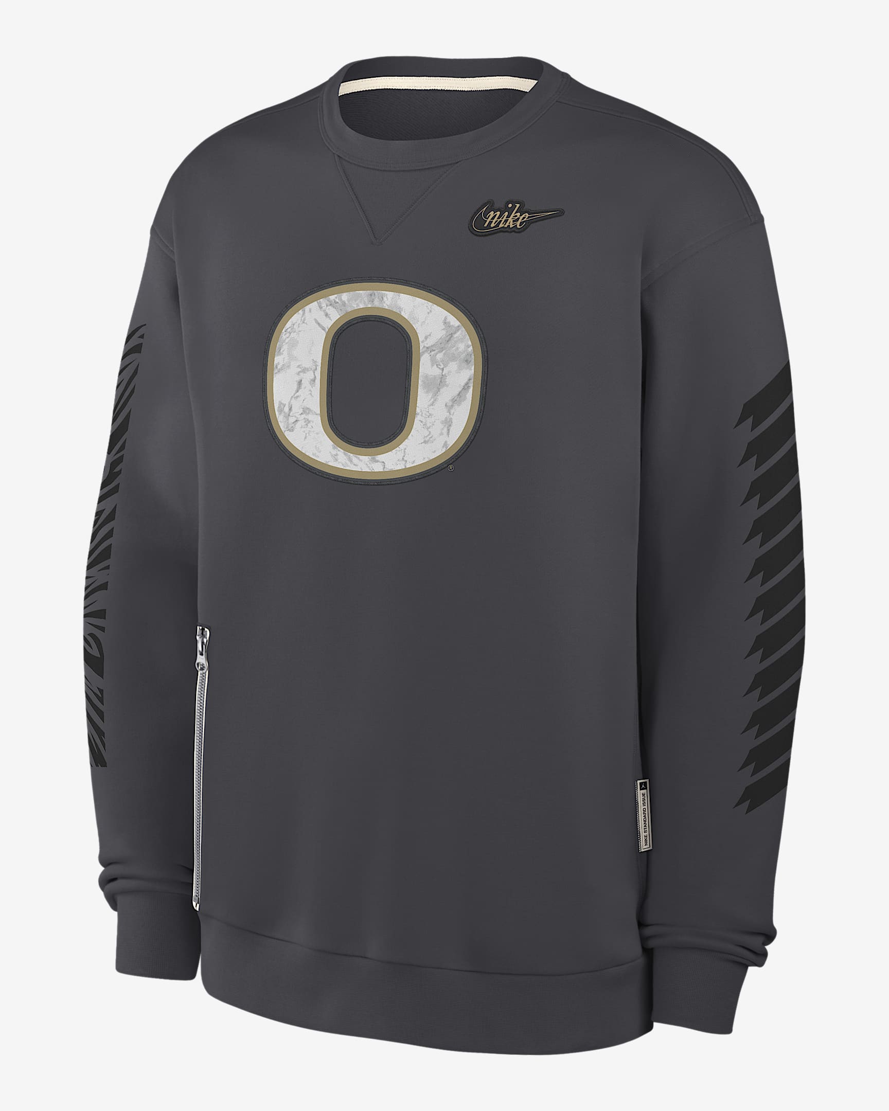 Oregon Alt Men’s Nike College Pullover Crew - Anthracite