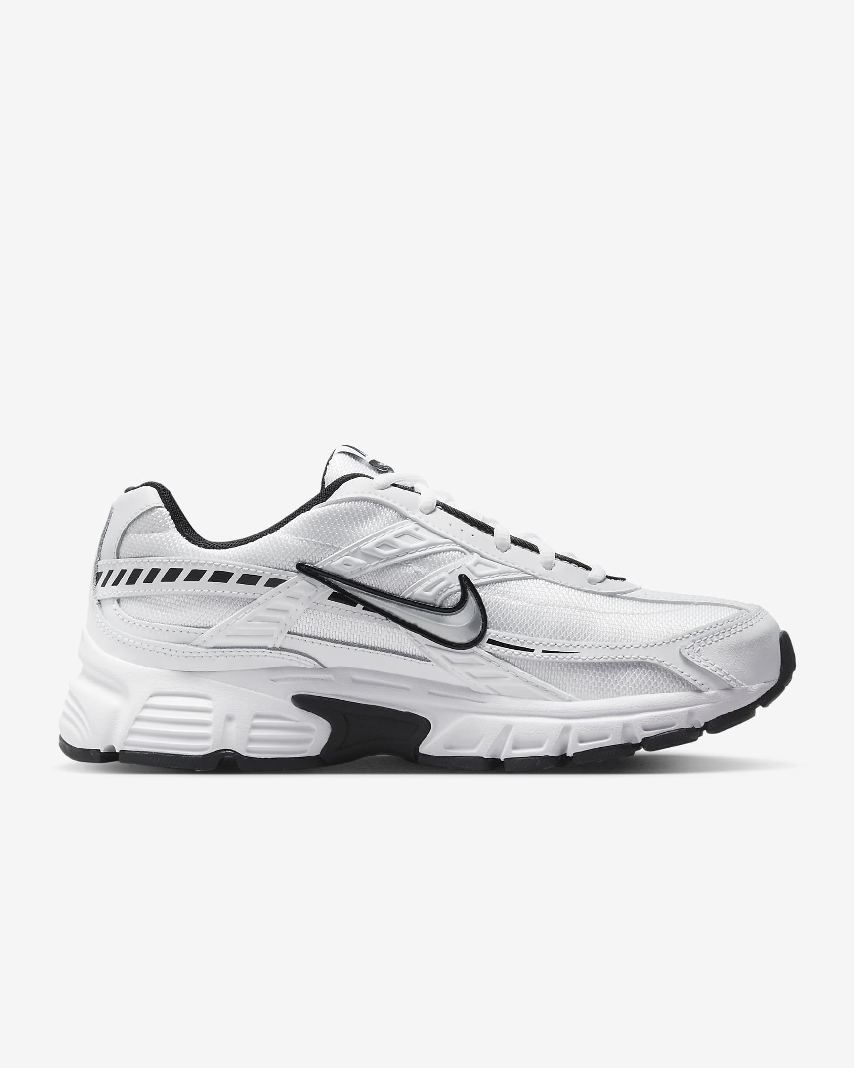 Nike Initiator damesschoenen - Wit/Wit/Zwart/Metallic Silver