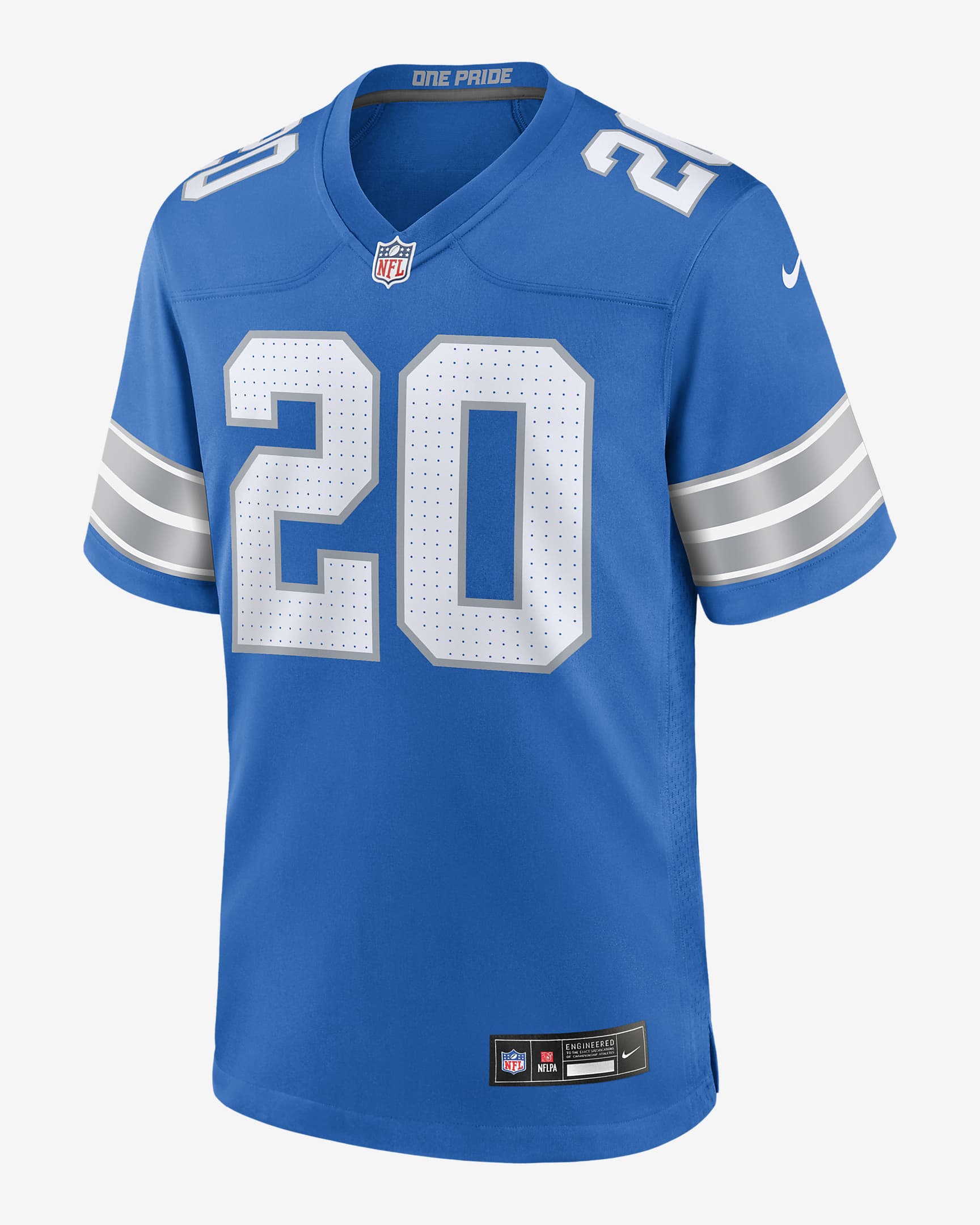 Barry Sanders Detroit Lions Men's Nike NFL Game Football Jersey - Blue