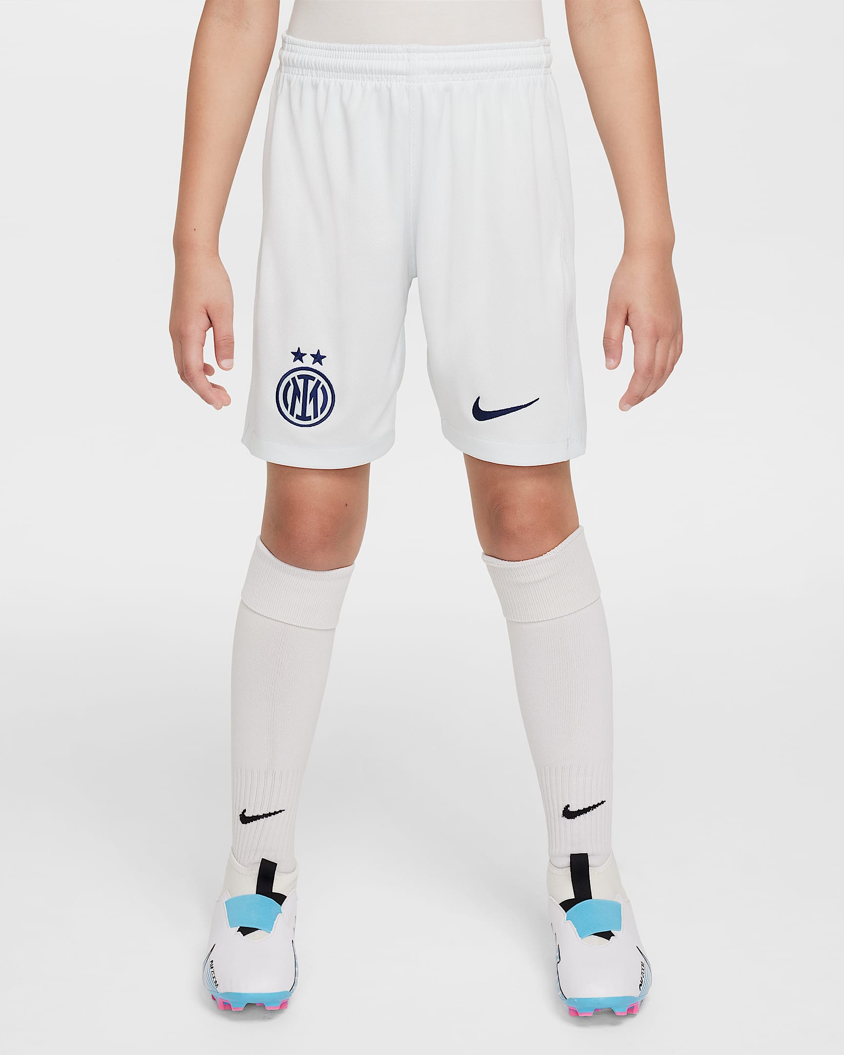 Inter Milan 2025/26 Stadium Away Older Kids' Nike Dri-FIT Football Replica Shorts - Ghost Aqua/Blue Void