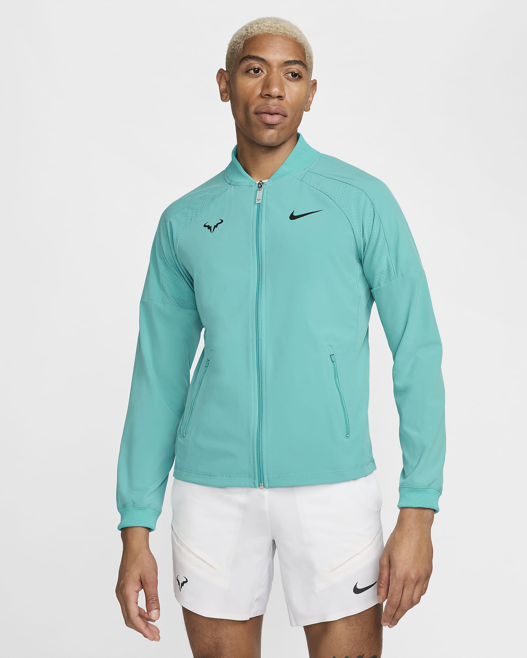 Veste de tennis Nike Dri-FIT Rafa pour homme - Dusty Cactus/Noir