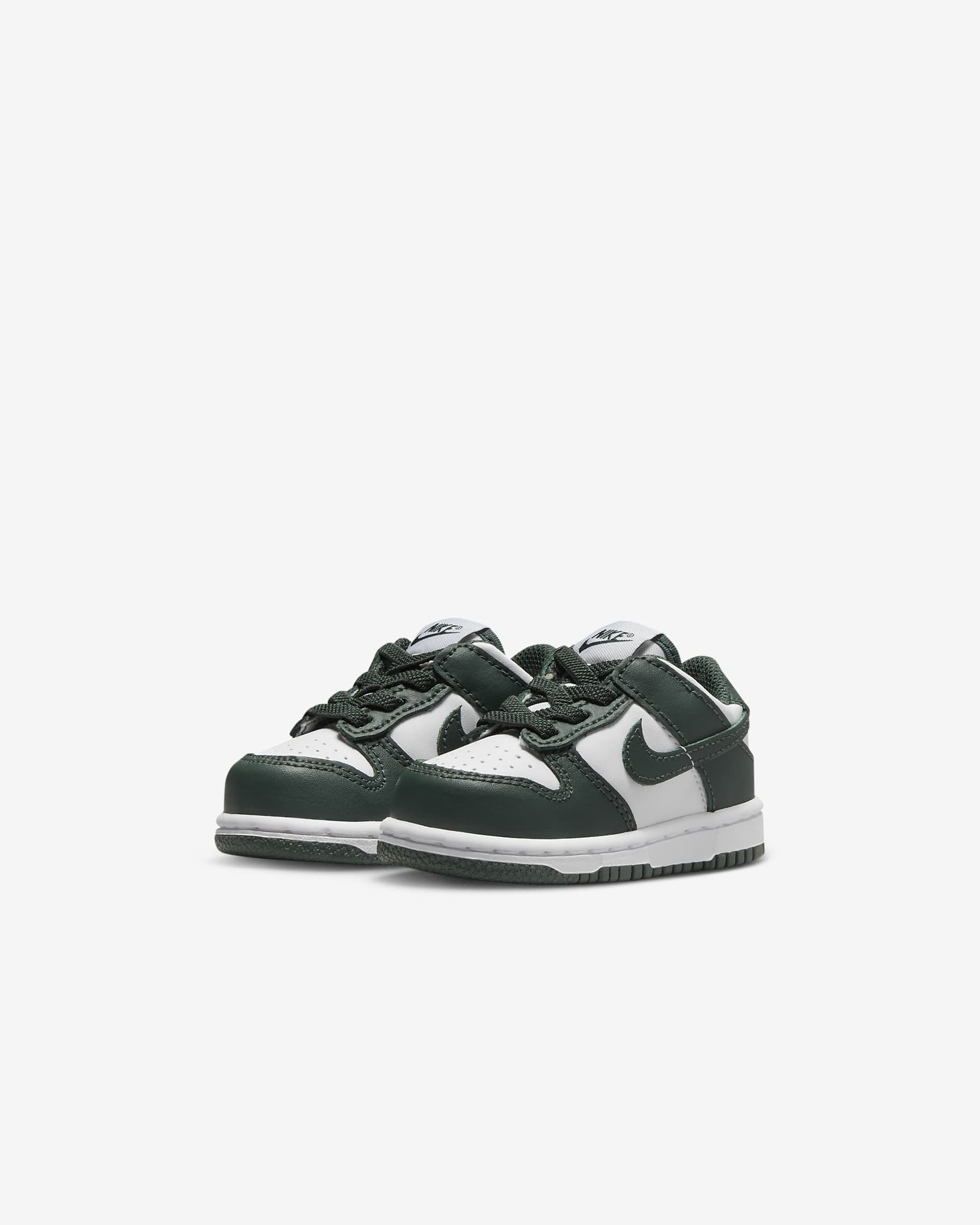 Buty dla niemowląt i maluchów Nike Dunk Low - Biel/Biel/Vintage Green